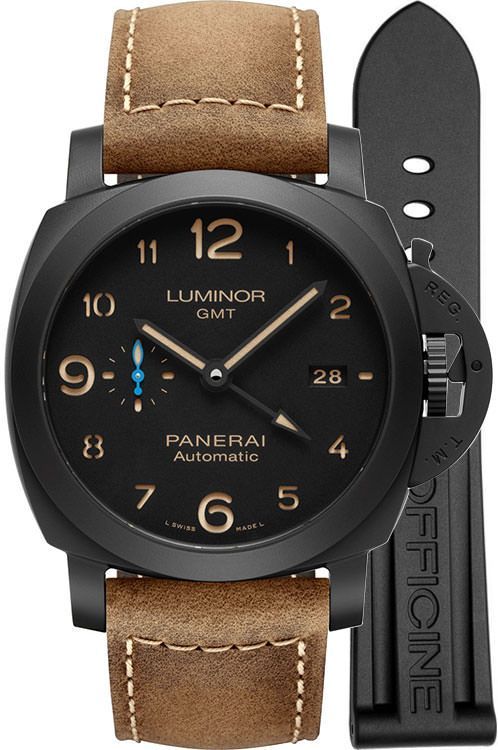 Panerai Luminor 44 mm Watch in Black Dial