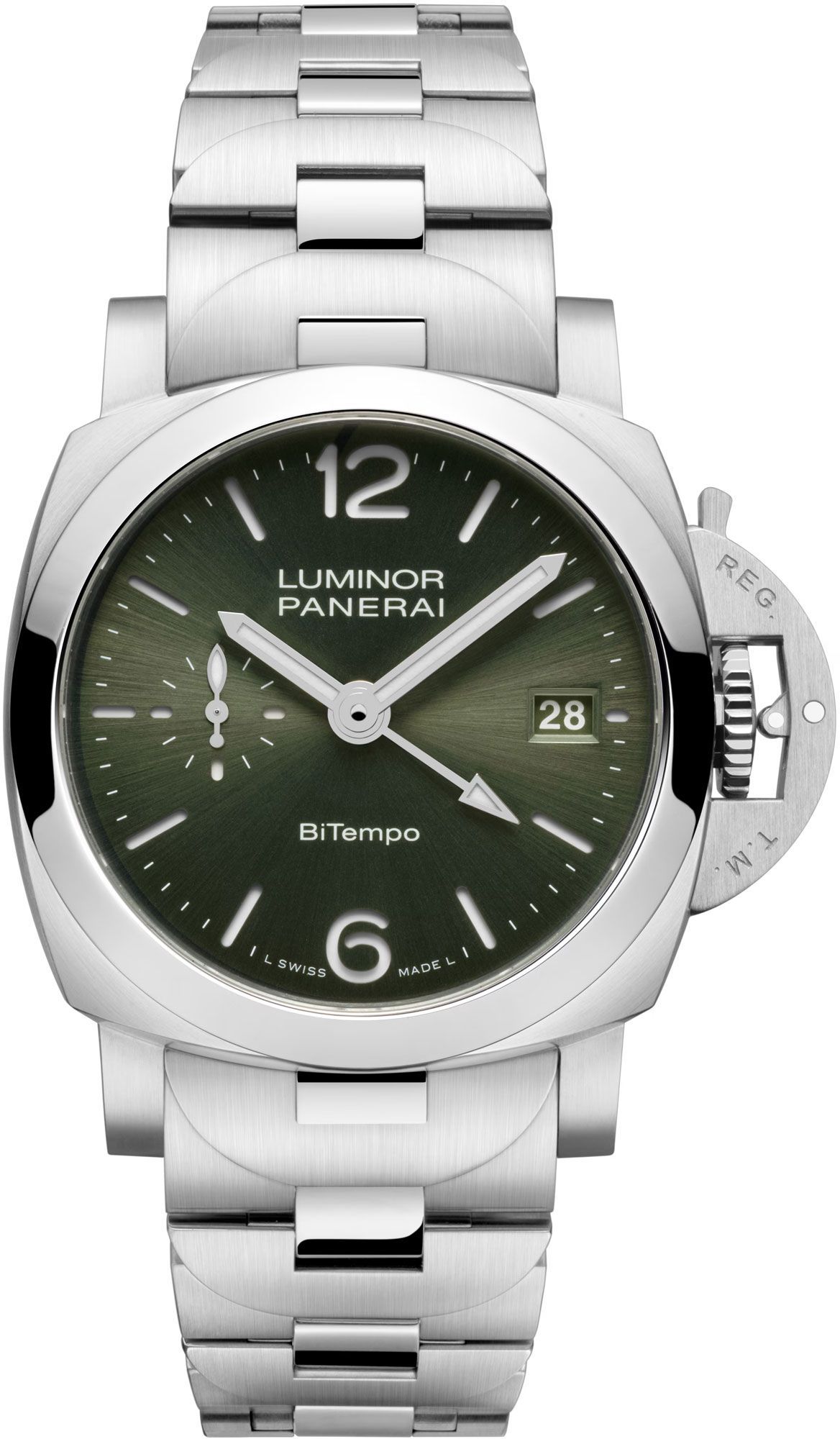 Panerai Luminor  Green Dial 40 mm Automatic Watch For Men - 1