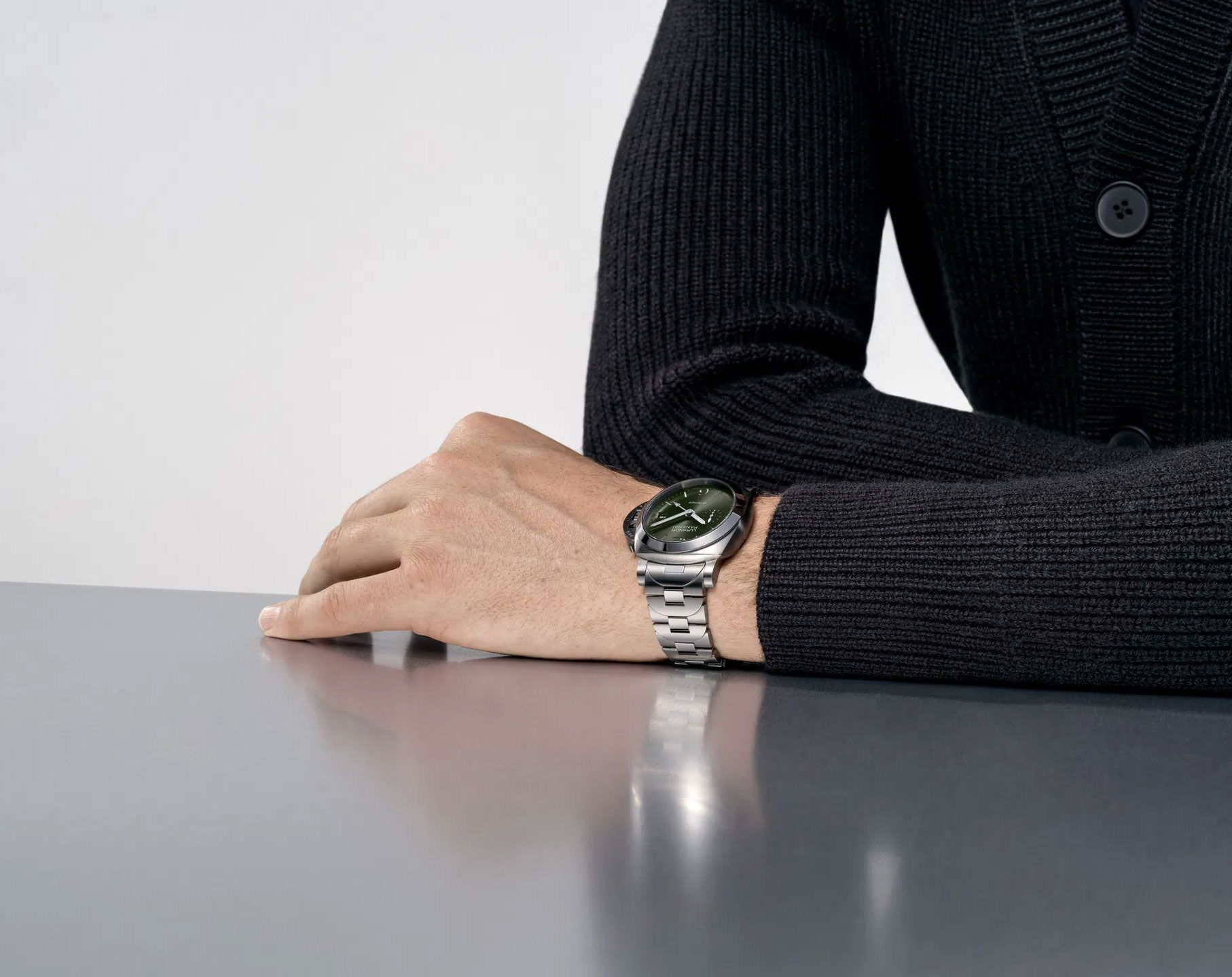 Panerai Luminor  Green Dial 40 mm Automatic Watch For Men - 4