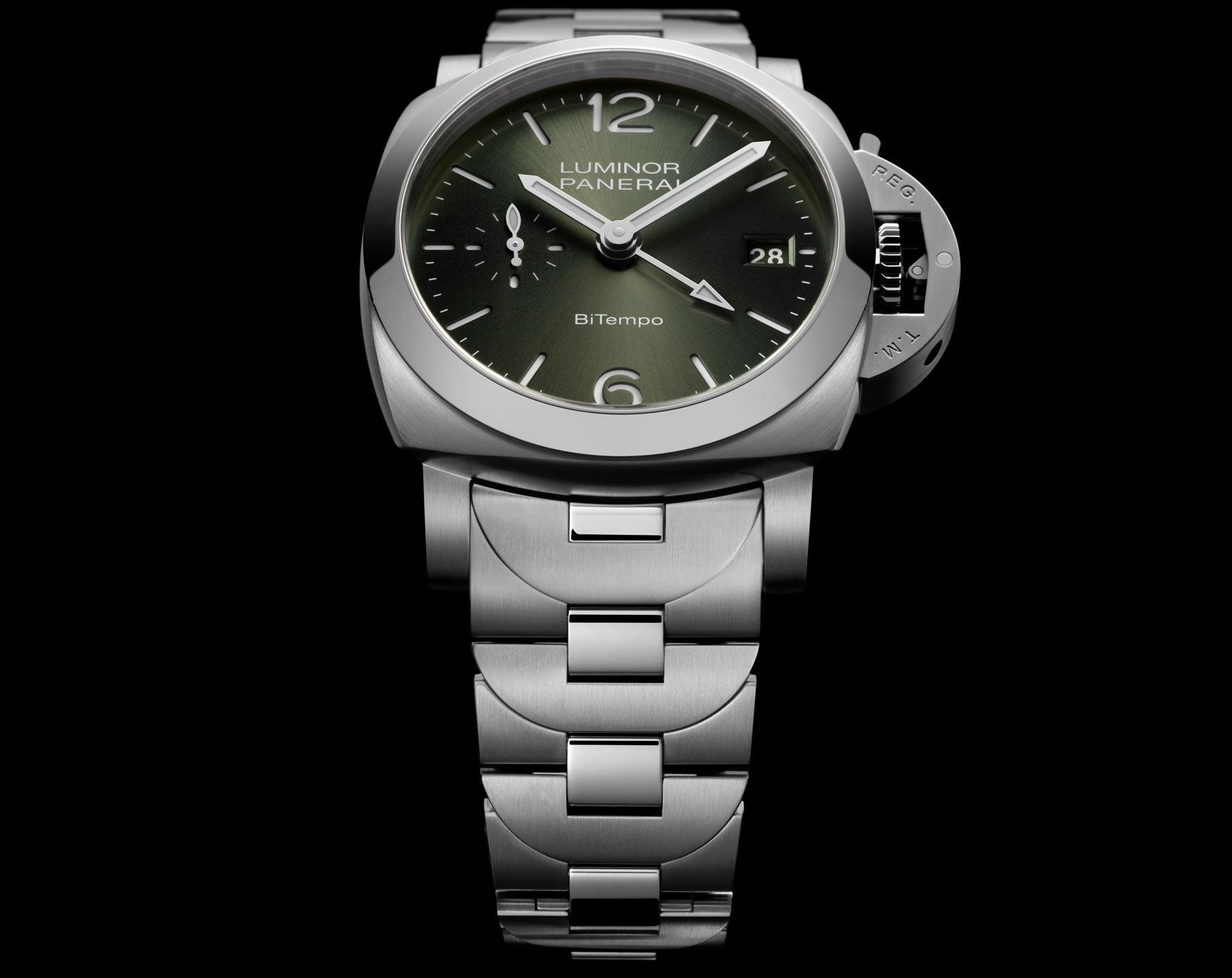 Panerai Luminor  Green Dial 40 mm Automatic Watch For Men - 6