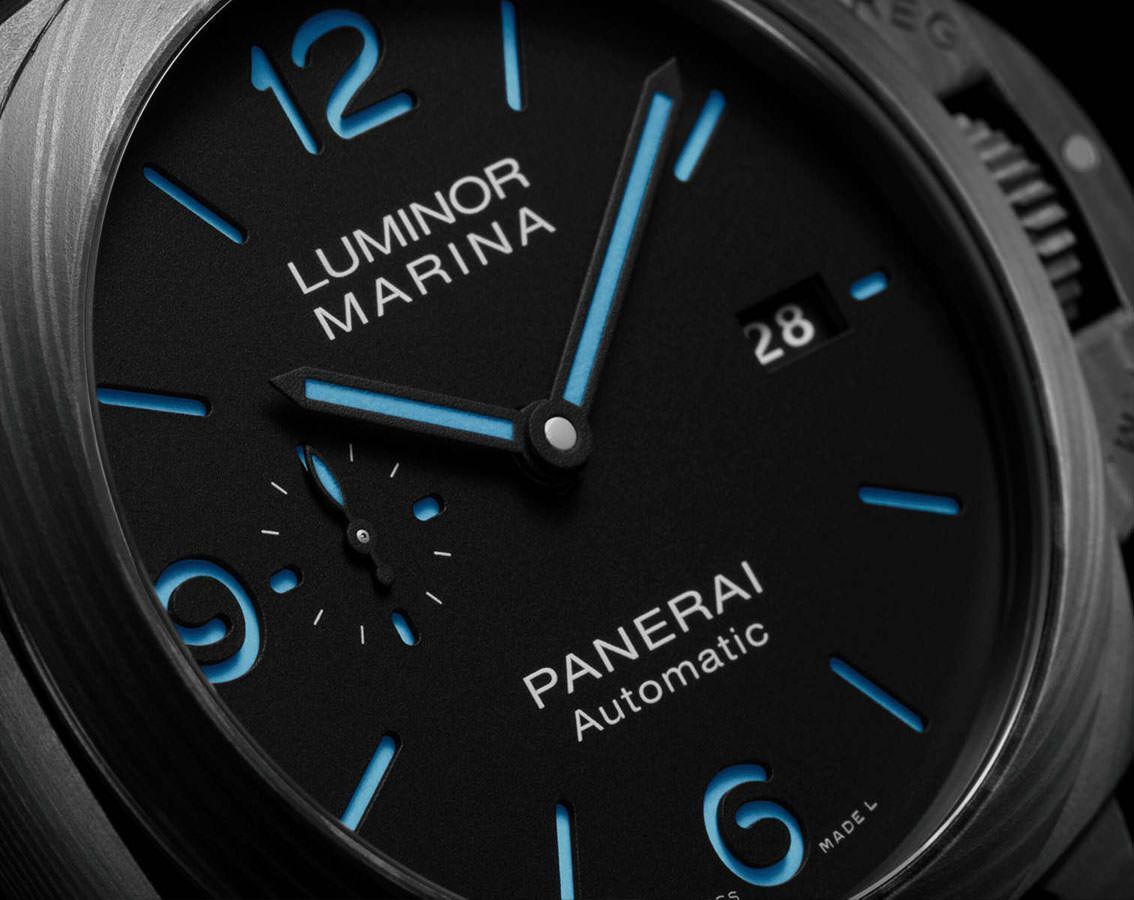 Panerai Luminor  Black Dial 44 mm Automatic Watch For Men - 3