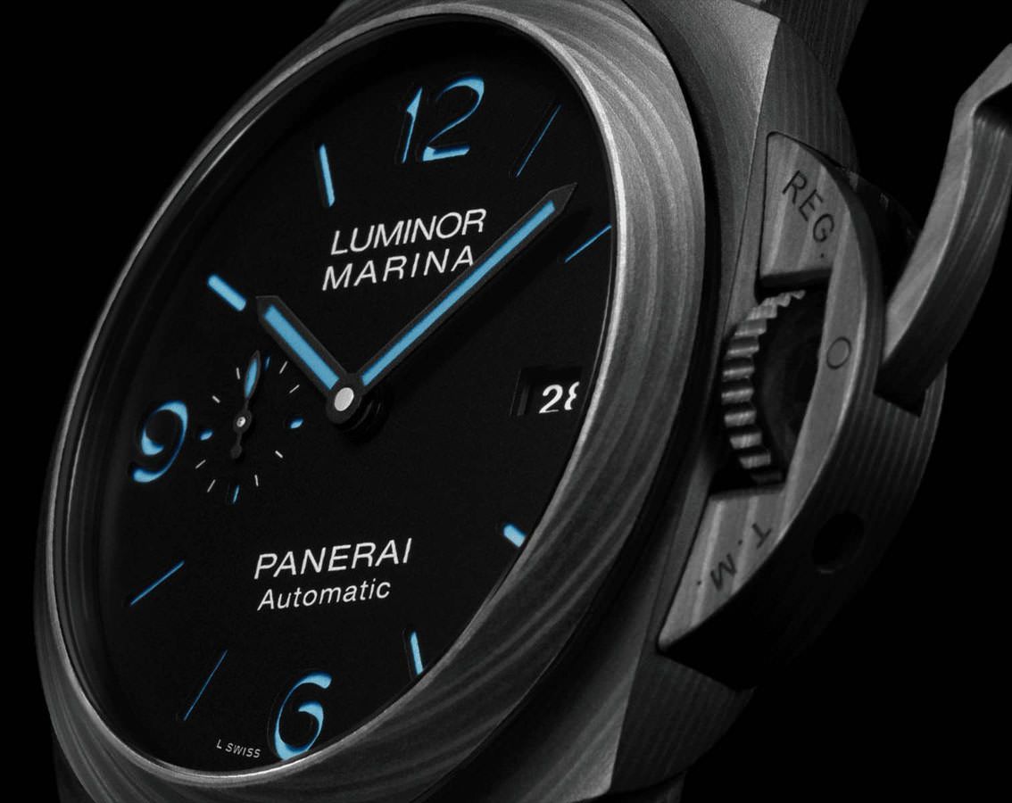 Panerai Luminor  Black Dial 44 mm Automatic Watch For Men - 6