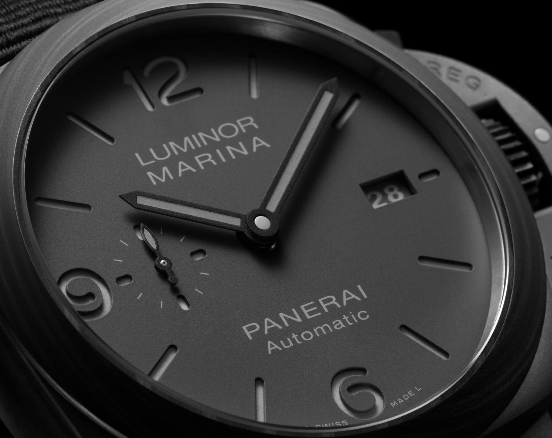 Panerai Luminor  Anthracite Dial 44 mm Automatic Watch For Men - 4