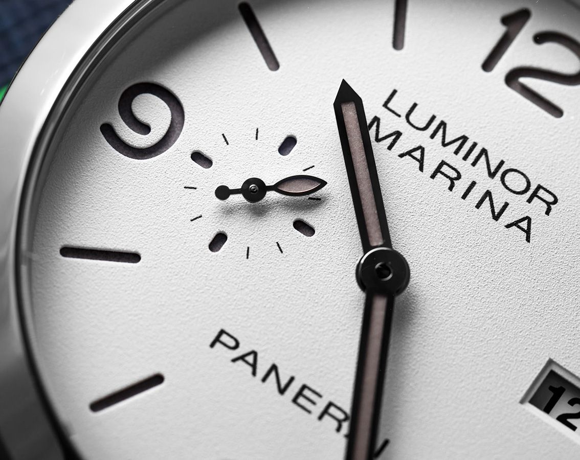 Panerai Luminor Automatic Men Watches in Cushion case White Dial