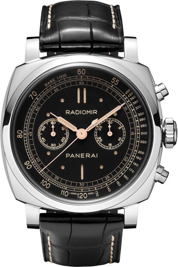 Panerai  45 mm Watch in Black Dial For Men - 1