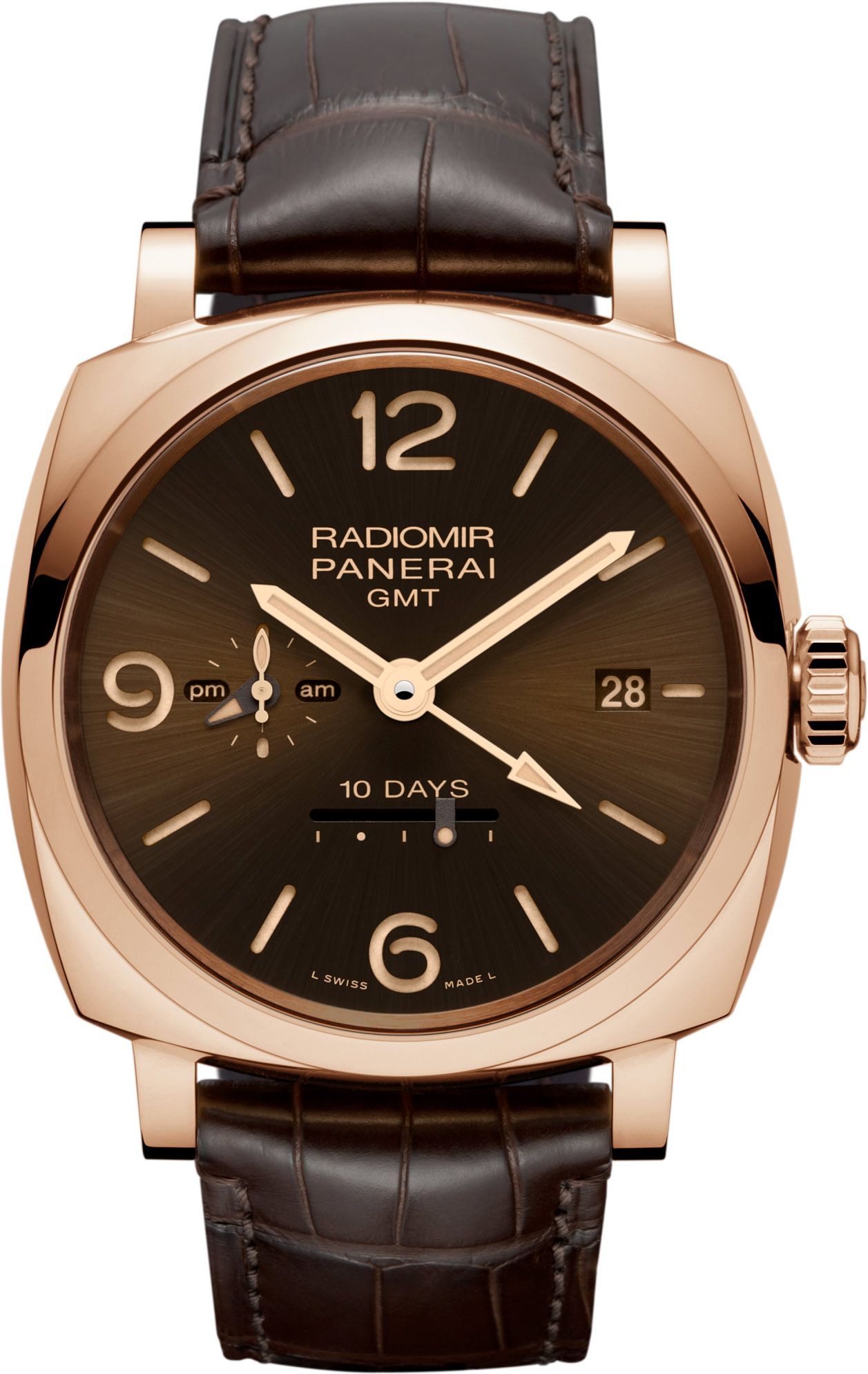 Panerai Radiomir  Brown Dial 45 mm Automatic Watch For Men - 1