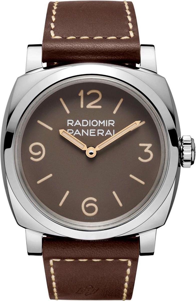 Panerai Radiomir  Brown Dial 47 mm Manual Winding Watch For Men - 1