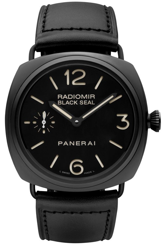 Panerai Black Seal Ceramica 45 mm Watch in Black Dial For Men - 1