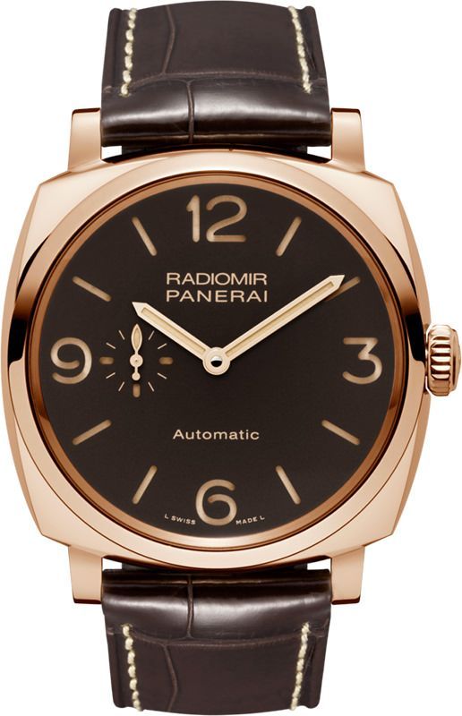 Panerai Radiomir 3 Days Automatic Oro Rosso Brown Dial 45 mm Automatic Watch For Men - 1