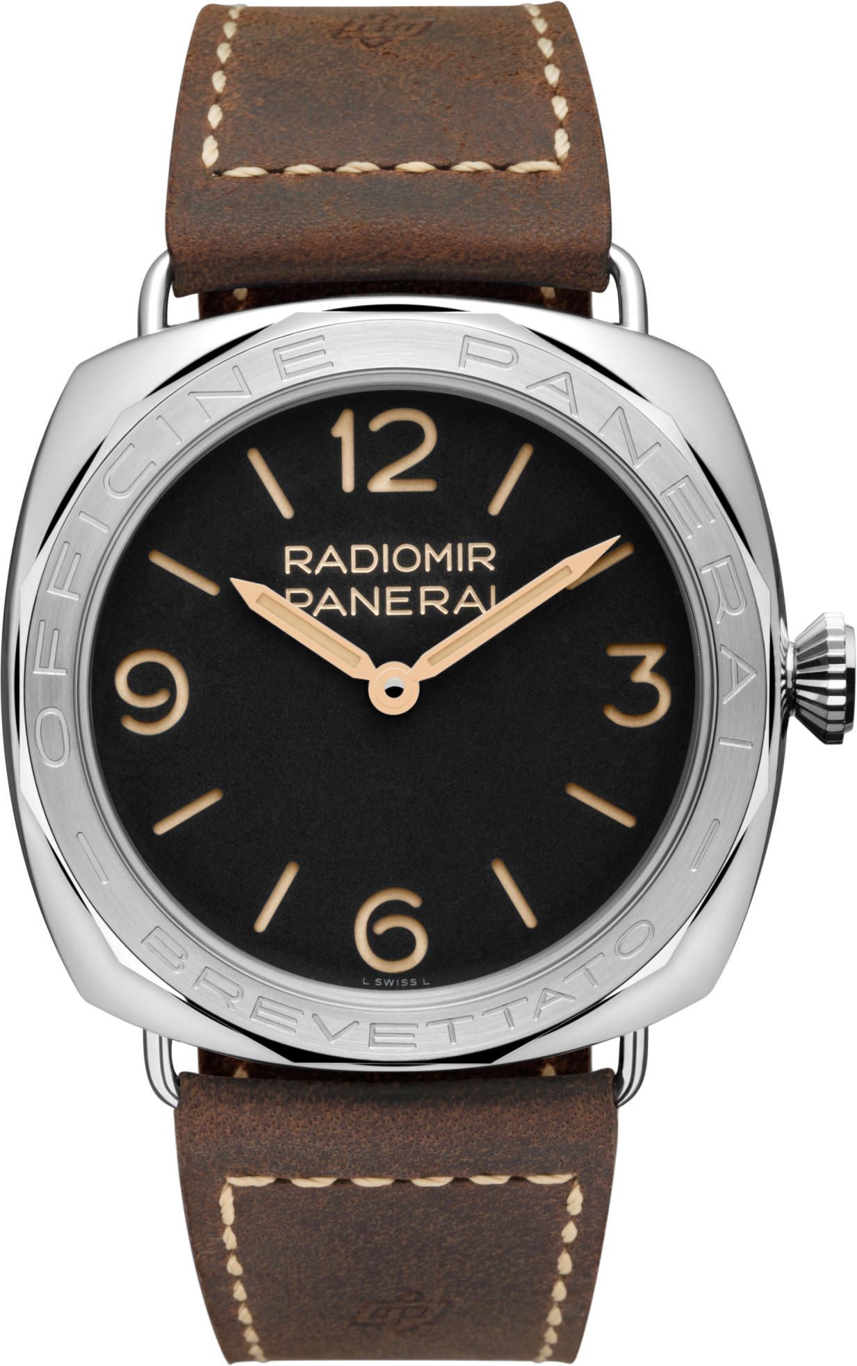 Panerai Radiomir 3 Days Black Dial 47 mm Manual Winding Watch For Men - 1