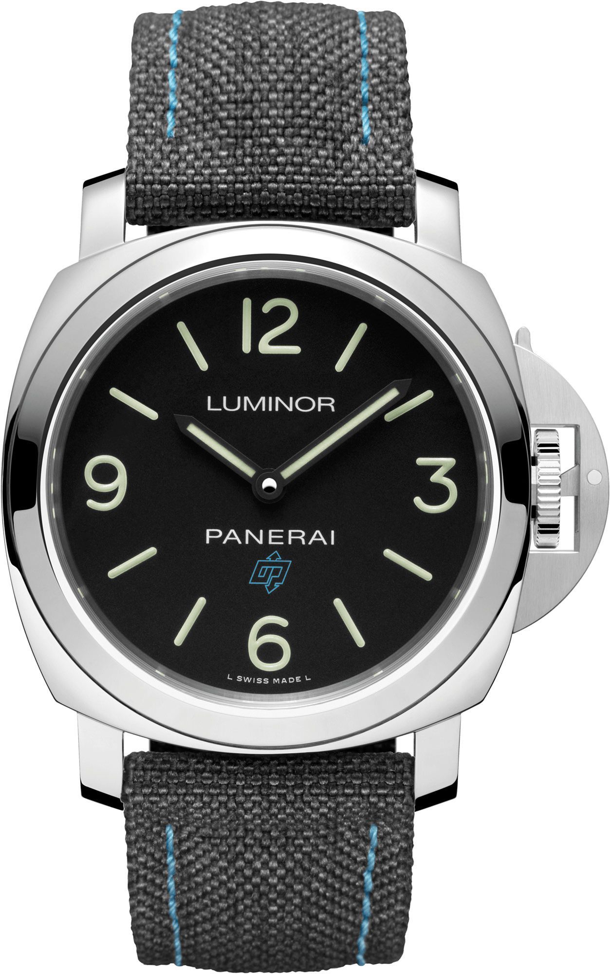 Panerai Luminor Logo 3 Days Black Dial 44 mm Manual Winding Watch For Men - 1
