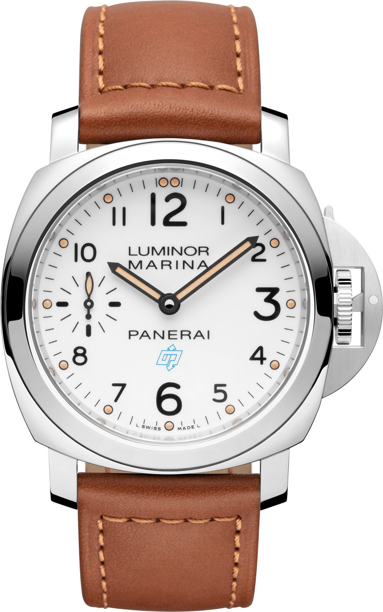 Panerai Luminor Logo 3 Days White Dial 44 mm Manual Winding Watch For Men - 1
