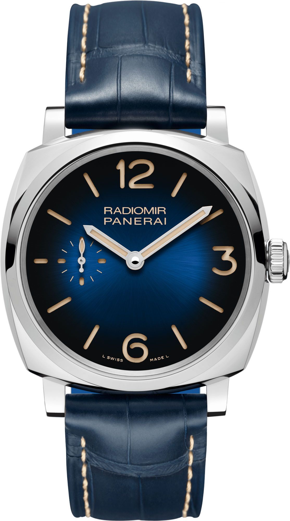 Panerai Radiomir  Blue Dial 42 mm Manual Winding Watch For Men - 1