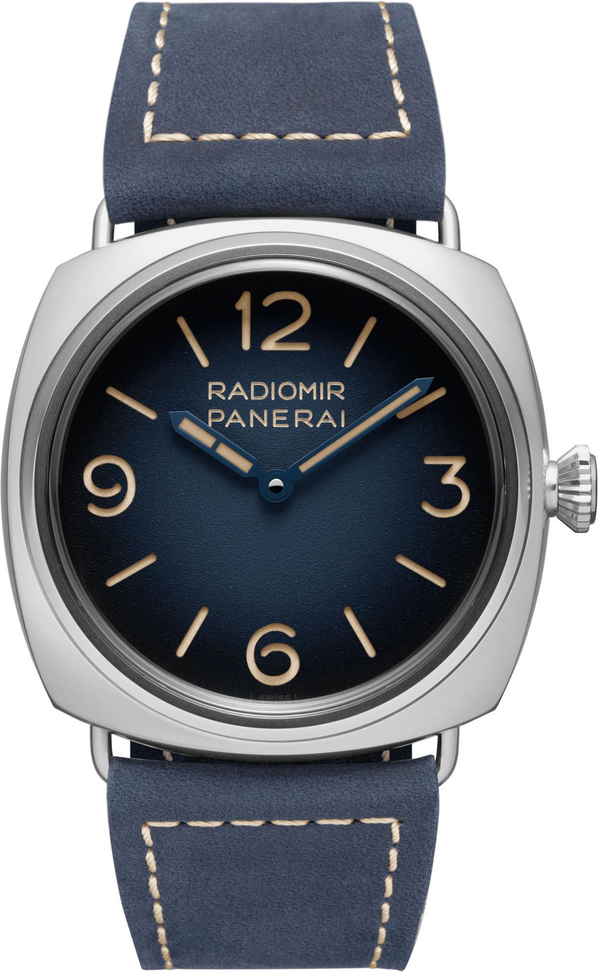 Panerai Radiomir  Blue Dial 45 mm Manual Winding Watch For Men - 1