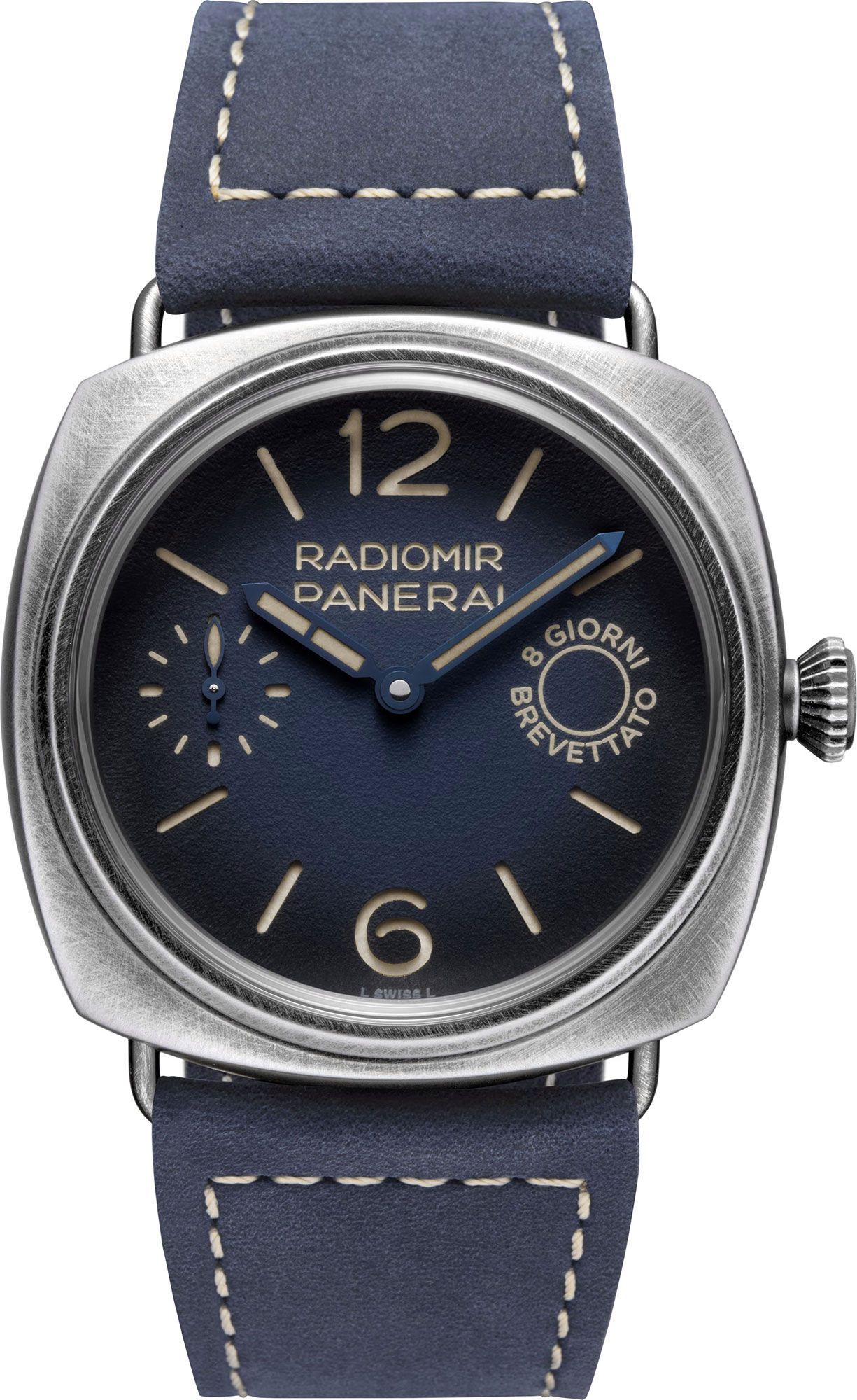 Panerai Radiomir  Blue Dial 45 mm Manual Winding Watch For Men - 1
