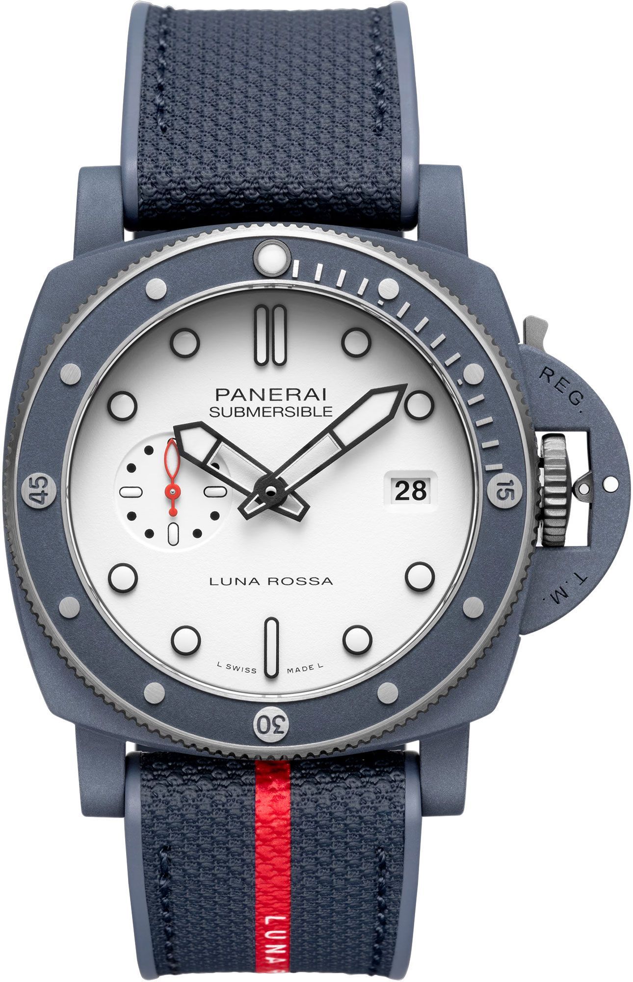 Panerai Submersible  White Dial 44 mm Automatic Watch For Men - 1