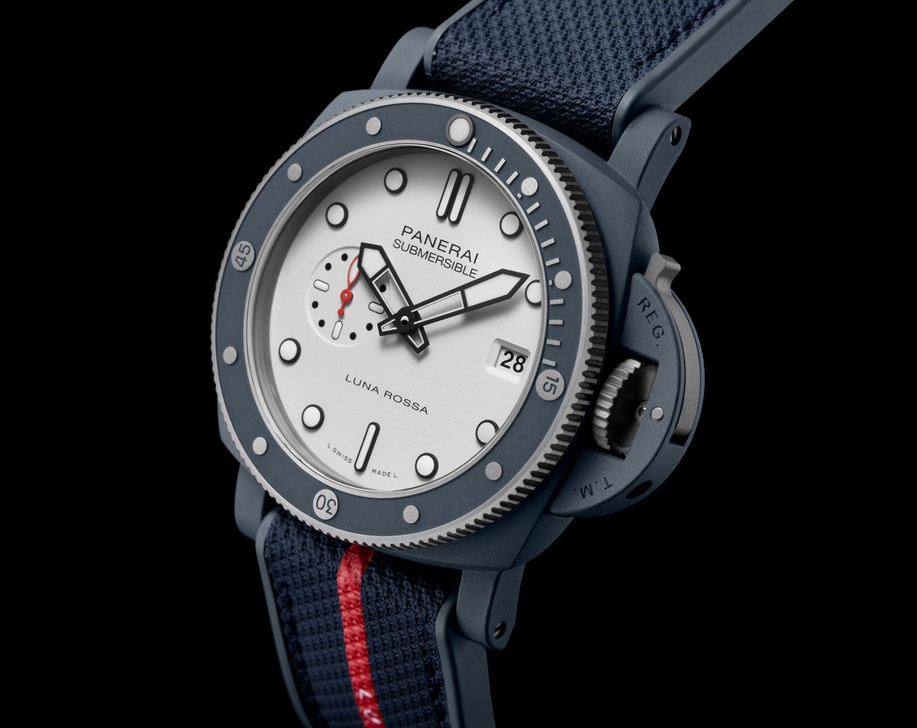 Panerai Submersible  White Dial 44 mm Automatic Watch For Men - 3