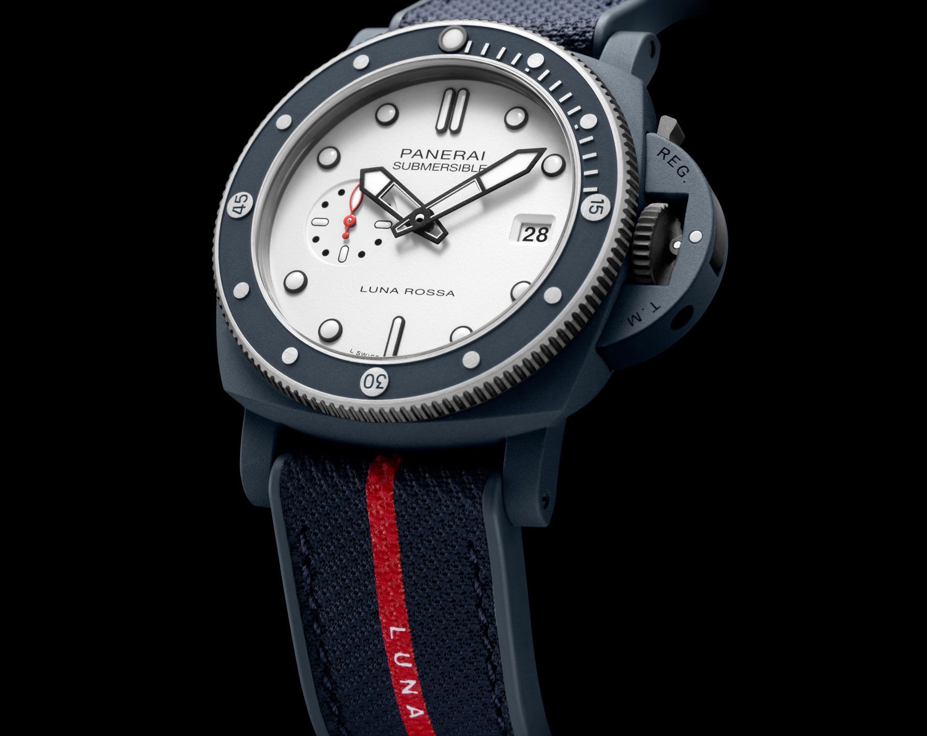 Panerai Submersible  White Dial 44 mm Automatic Watch For Men - 4