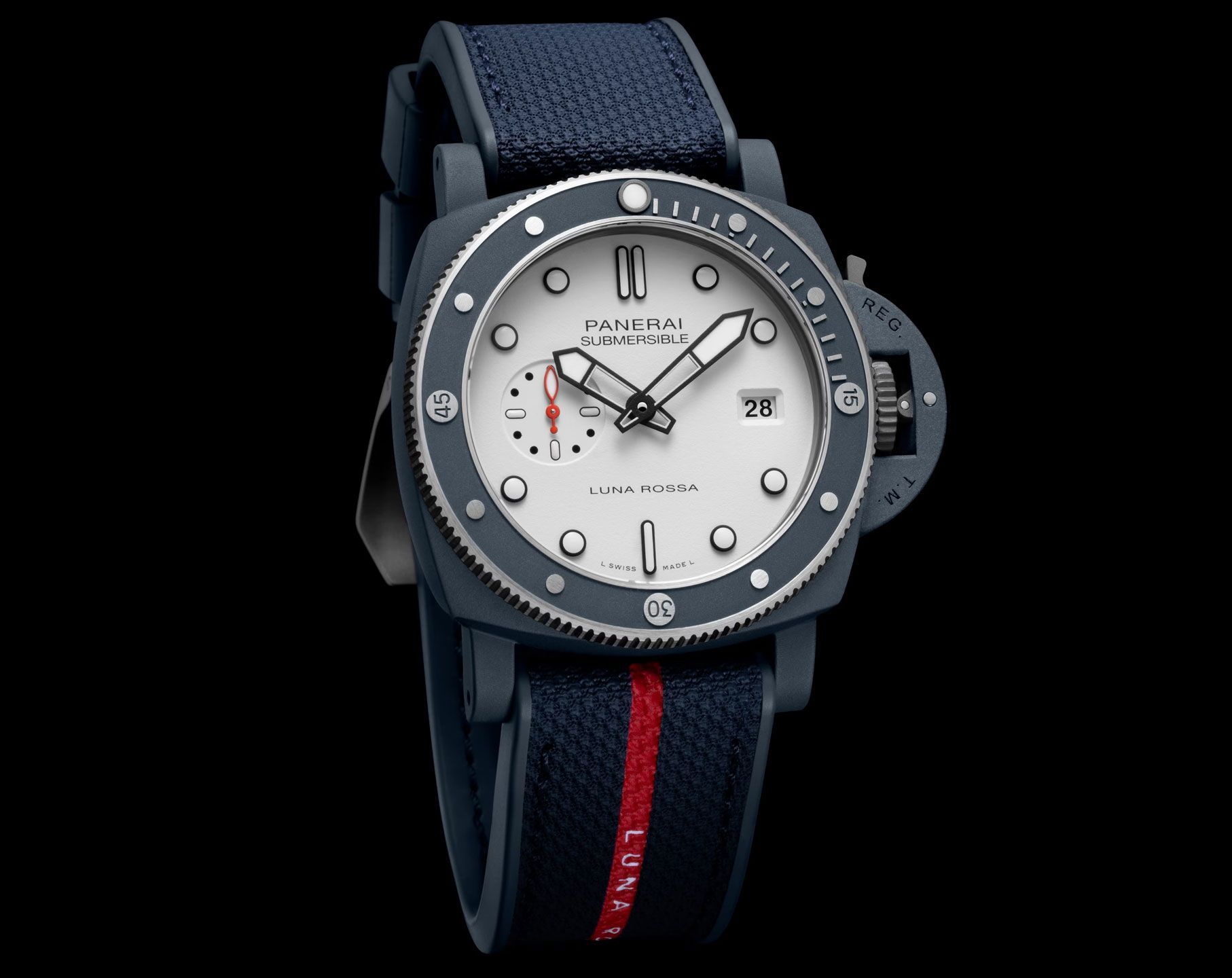 Panerai Submersible  White Dial 44 mm Automatic Watch For Men - 5