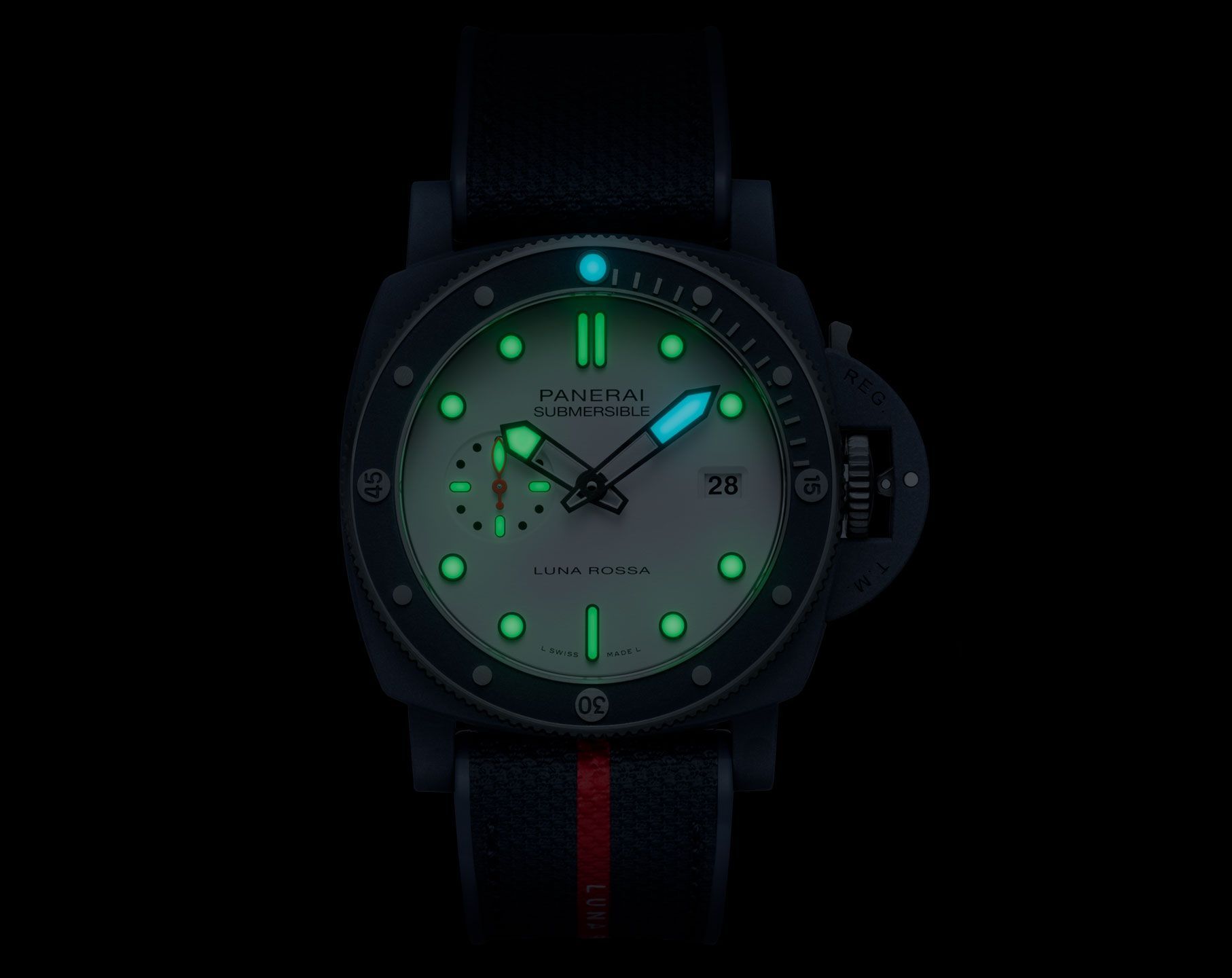 Panerai Submersible  White Dial 44 mm Automatic Watch For Men - 6