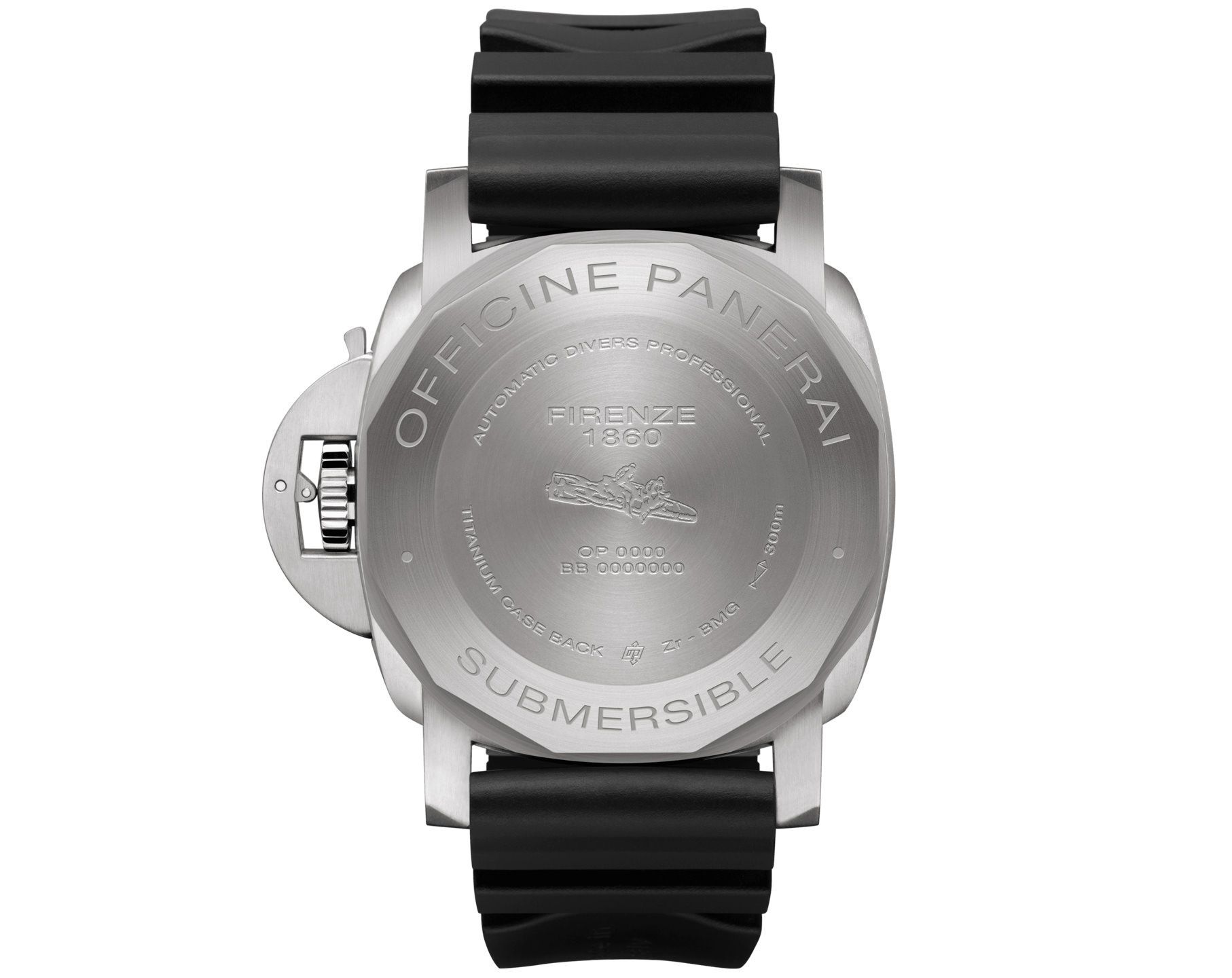 Panerai Submersible 47 mm Watch in Black Dial