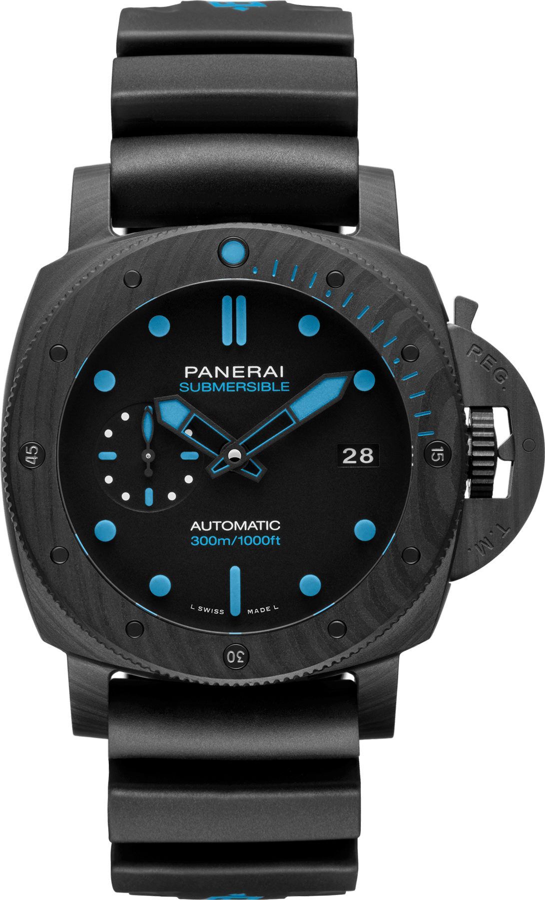 Panerai  42 mm Watch in Black Dial For Men - 1