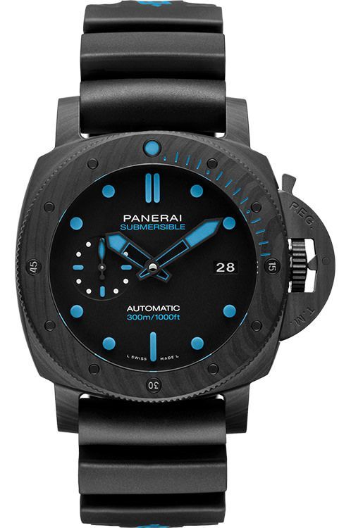 Panerai Submersible 42 mm Watch in Black Dial