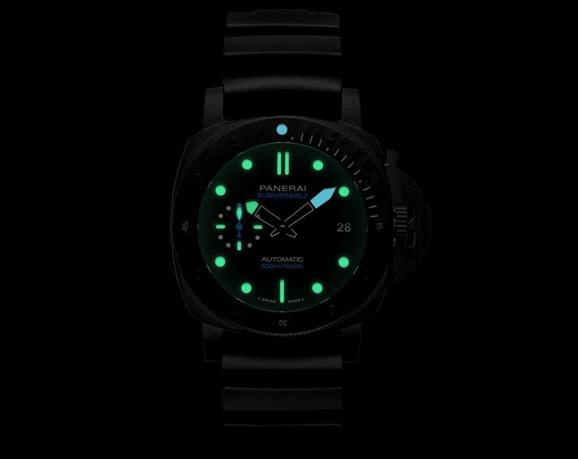 Panerai Submersible  Black Dial 42 mm Automatic Watch For Men - 2
