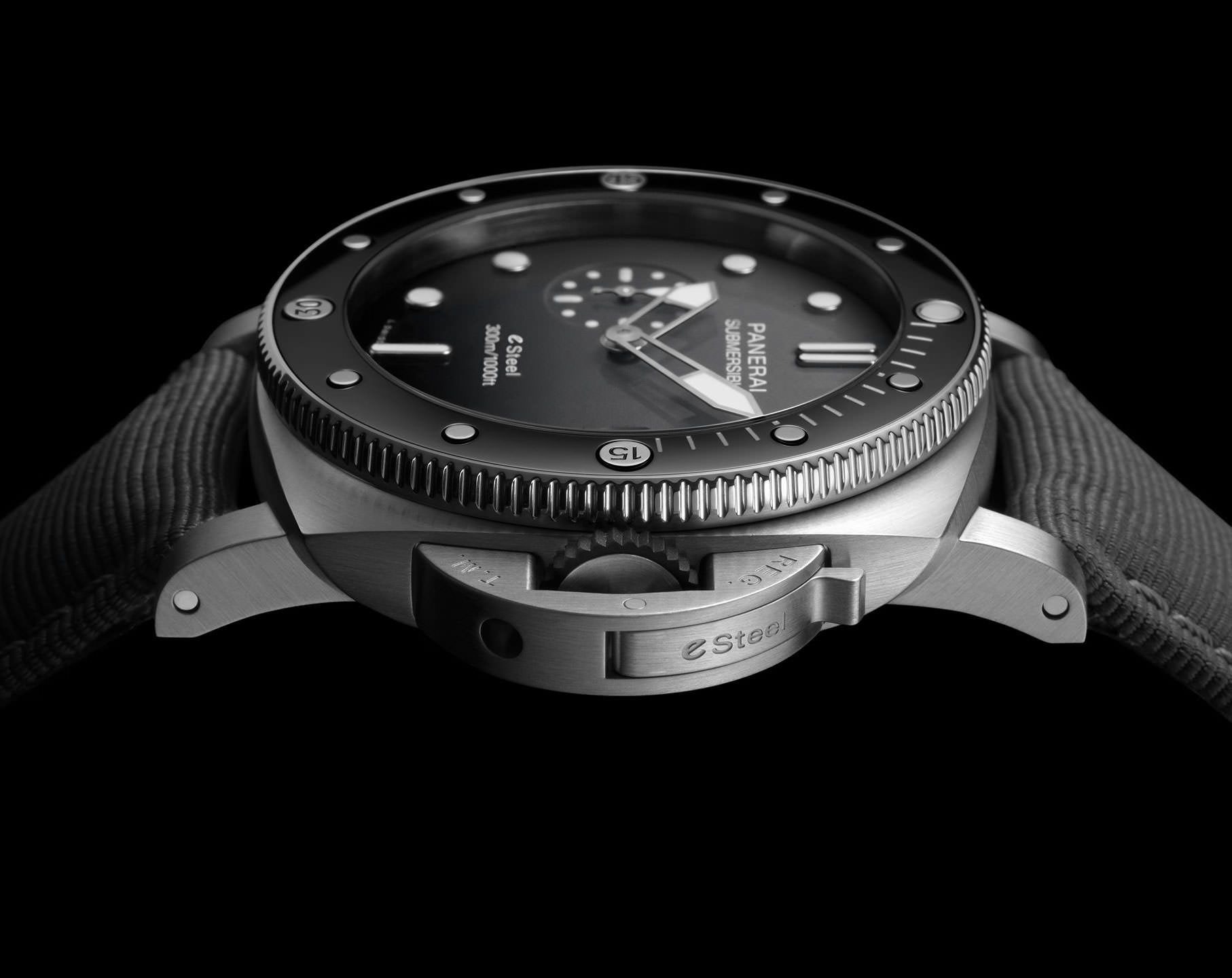 Panerai Submersible  Grey Dial 44 mm Automatic Watch For Men - 4
