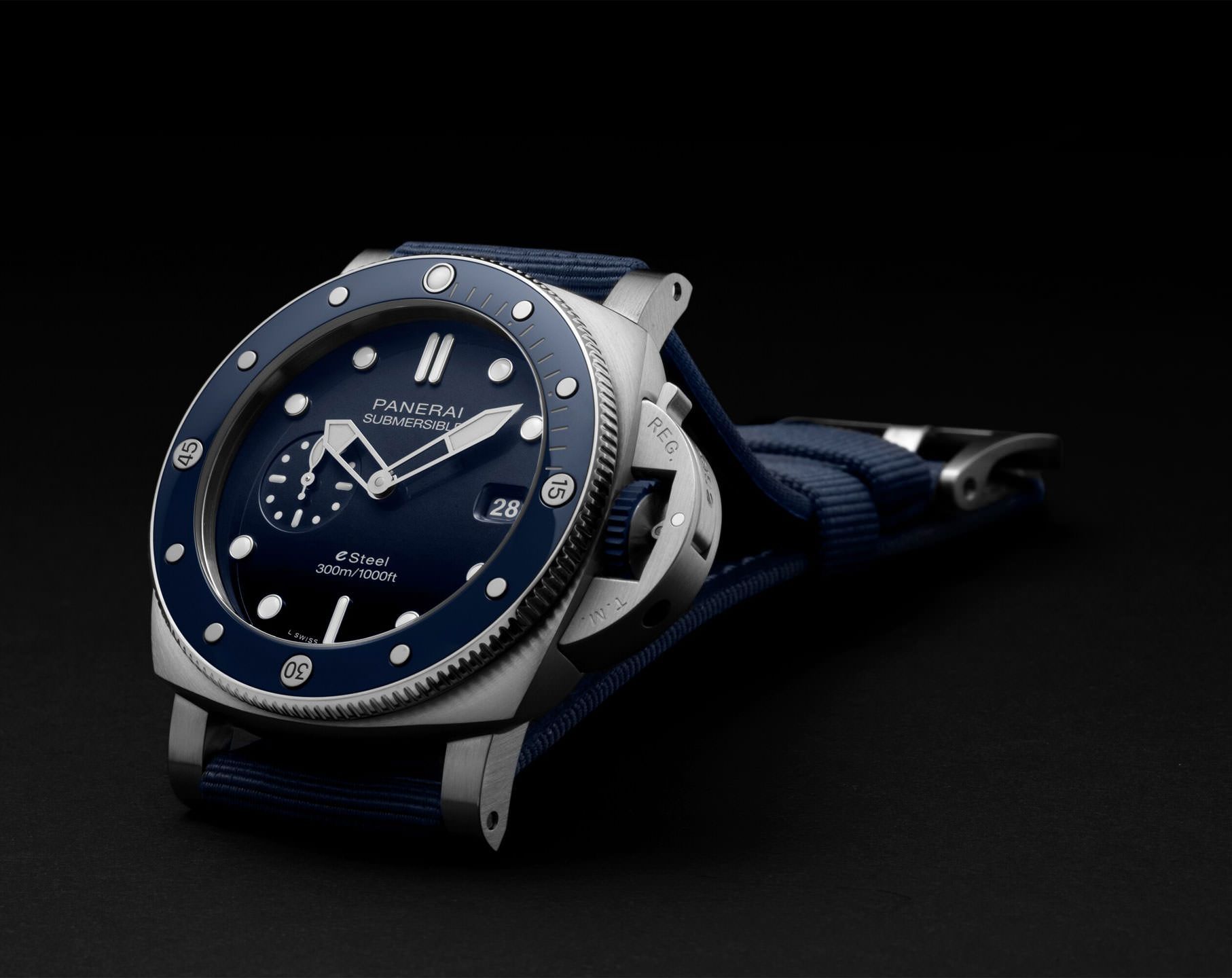 Panerai Submersible  Blue Dial 44 mm Automatic Watch For Men - 5