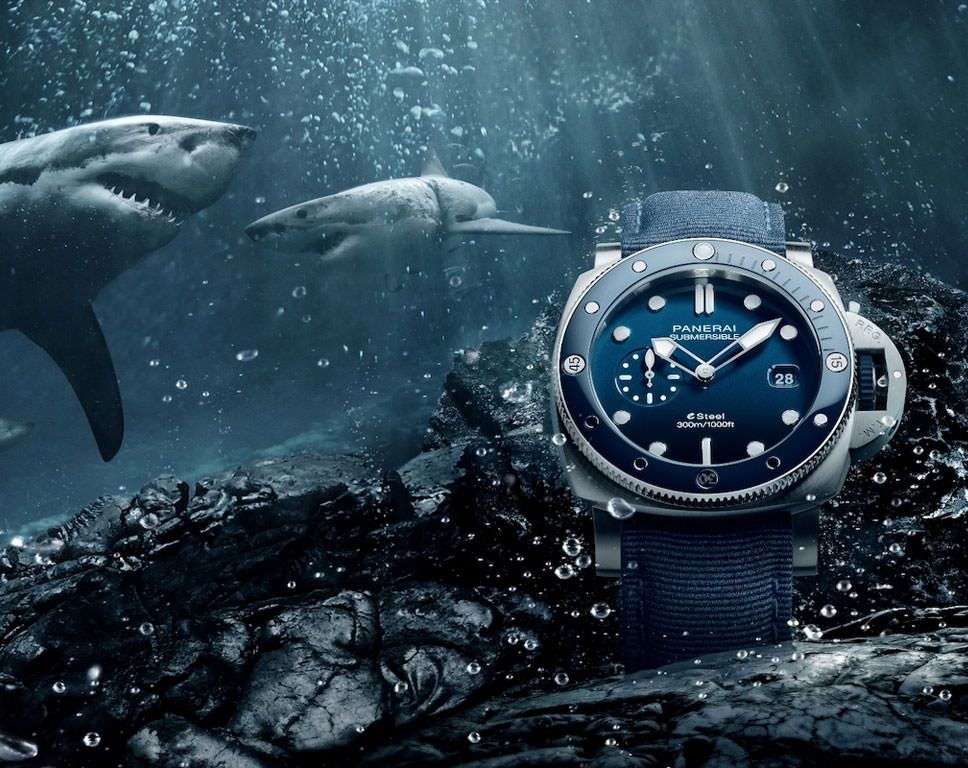 Panerai Submersible  Blue Dial 44 mm Automatic Watch For Men - 7