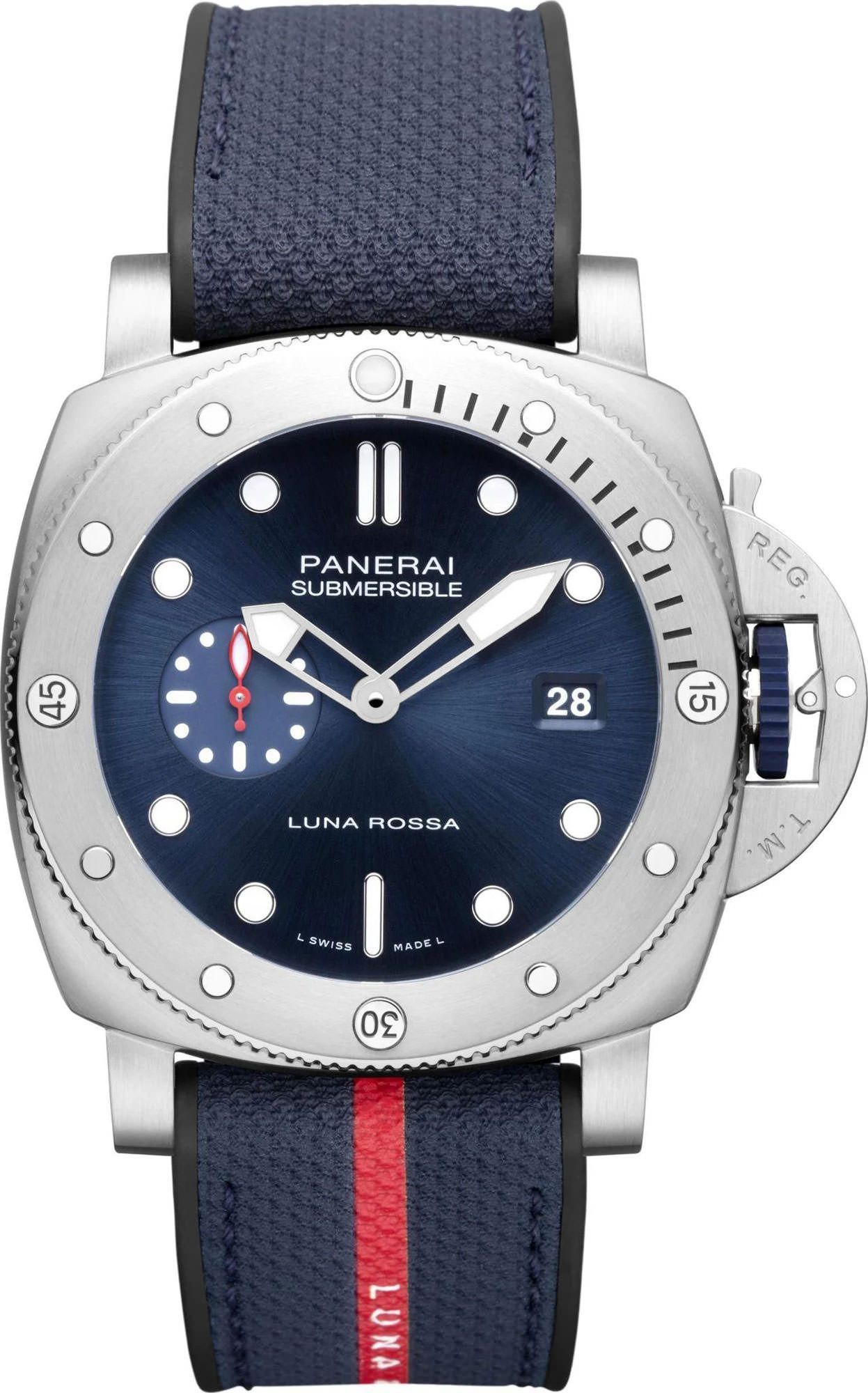 Panerai Submersible 44 mm Watch in Blue Dial