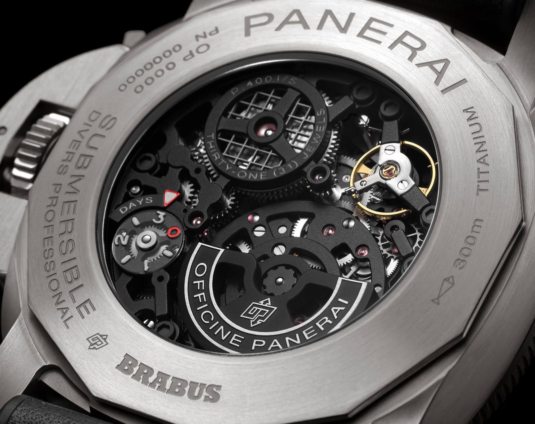 Panerai Submersible  Skeleton Dial 47 mm Automatic Watch For Men - 4