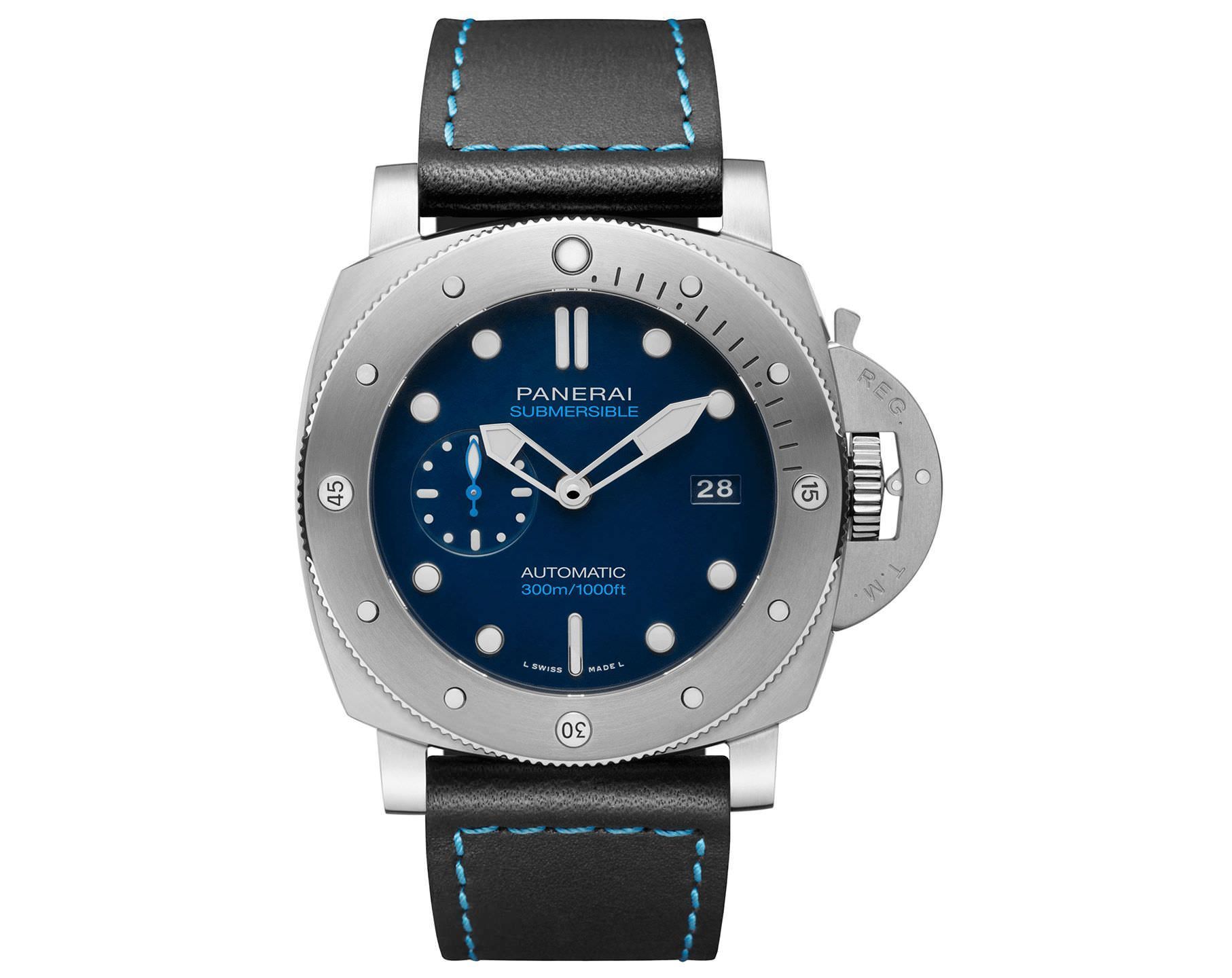 Panerai Submersible  Blue Dial 47 mm Automatic Watch For Men - 2