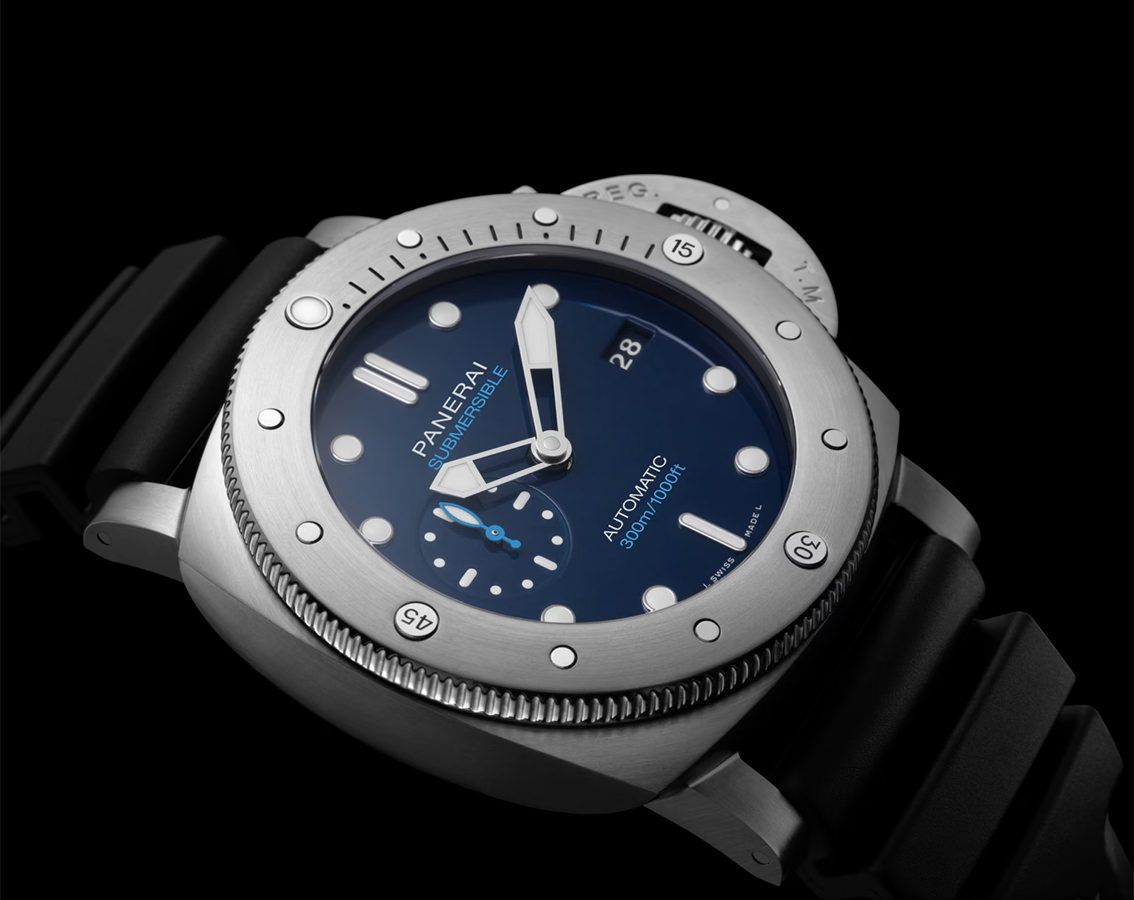 Panerai Submersible  Blue Dial 47 mm Automatic Watch For Men - 5