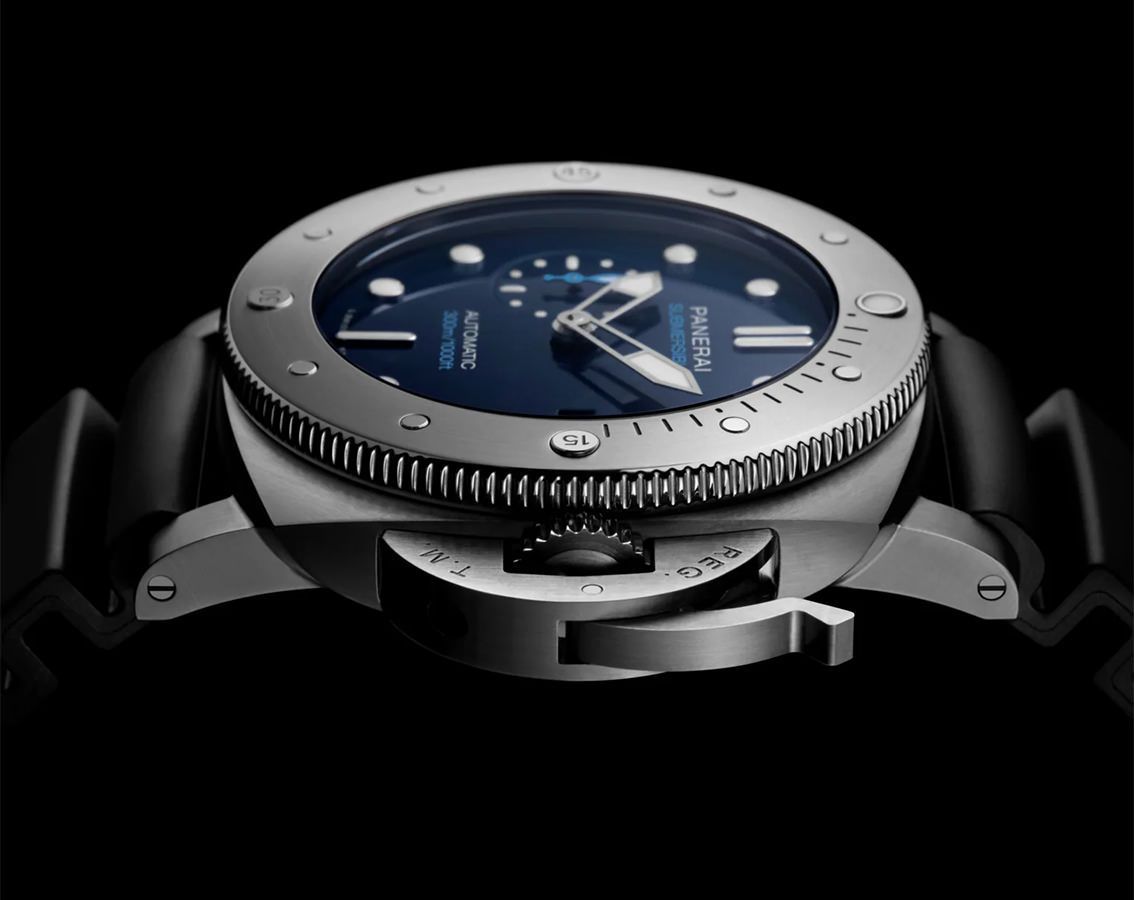 Panerai Submersible  Blue Dial 47 mm Automatic Watch For Men - 6