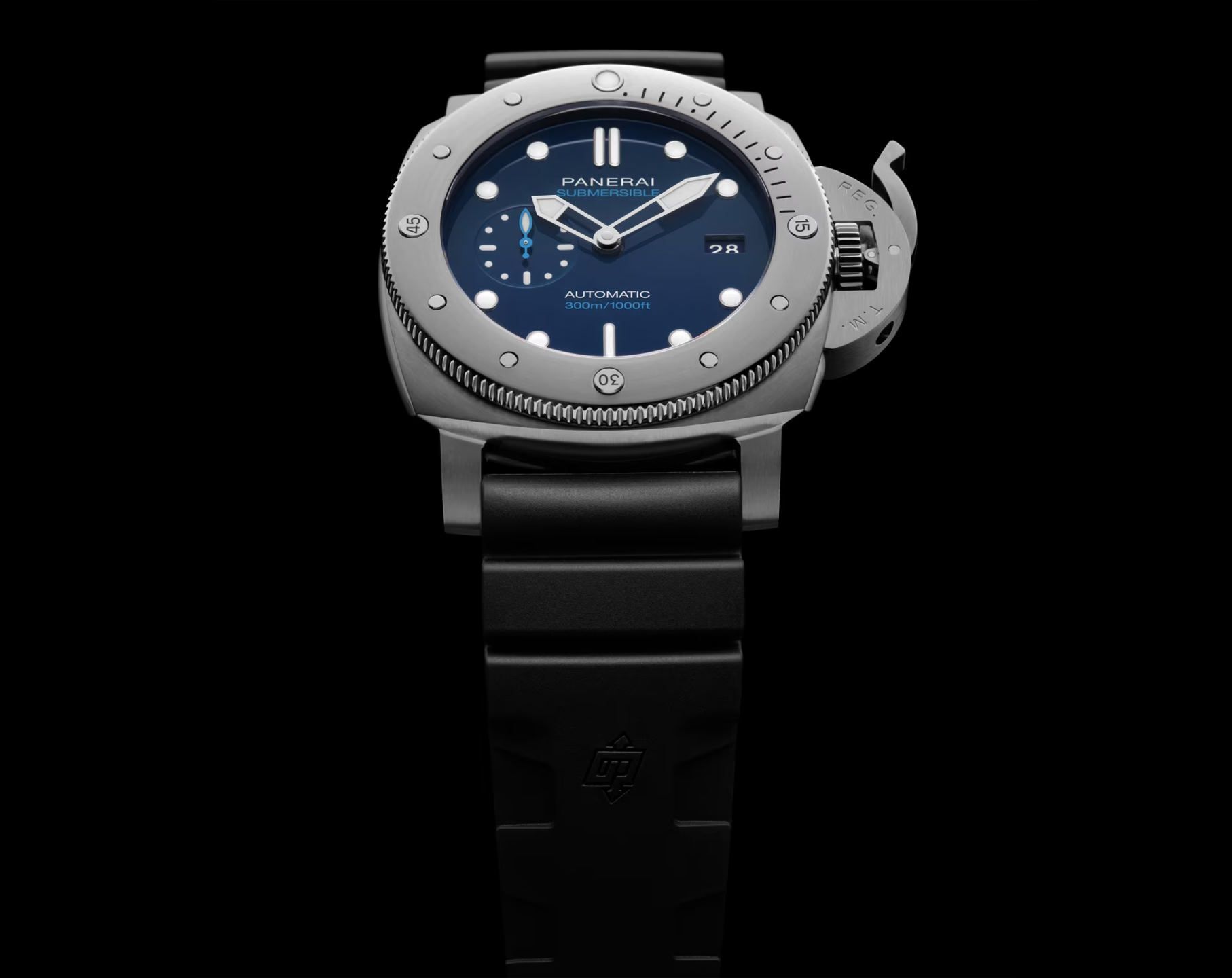 Panerai Submersible  Blue Dial 47 mm Automatic Watch For Men - 8