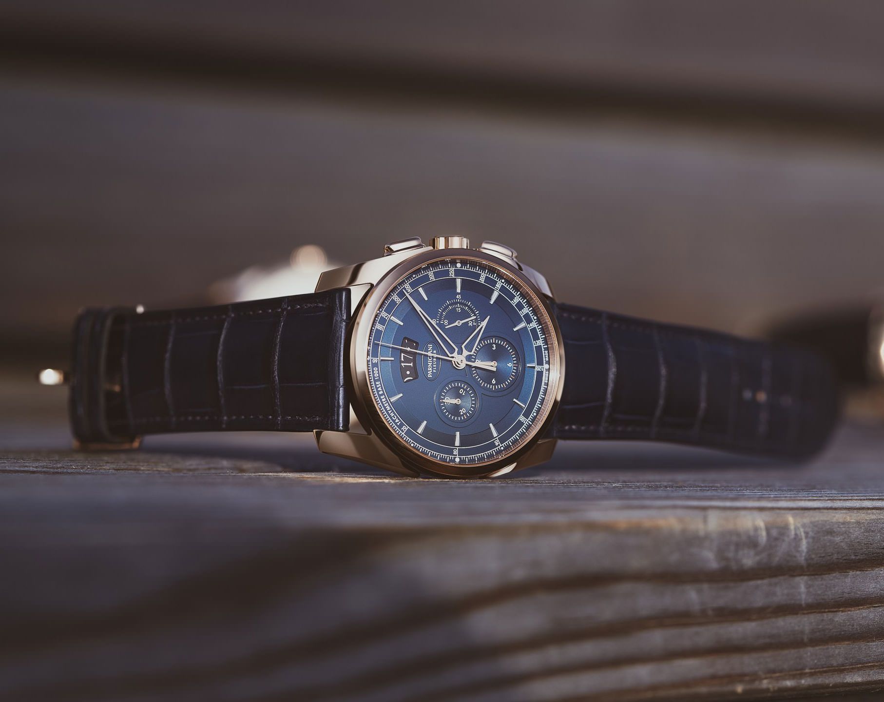 Parmigiani Metrographe 40 mm Watch in Blue Dial For Men - 6