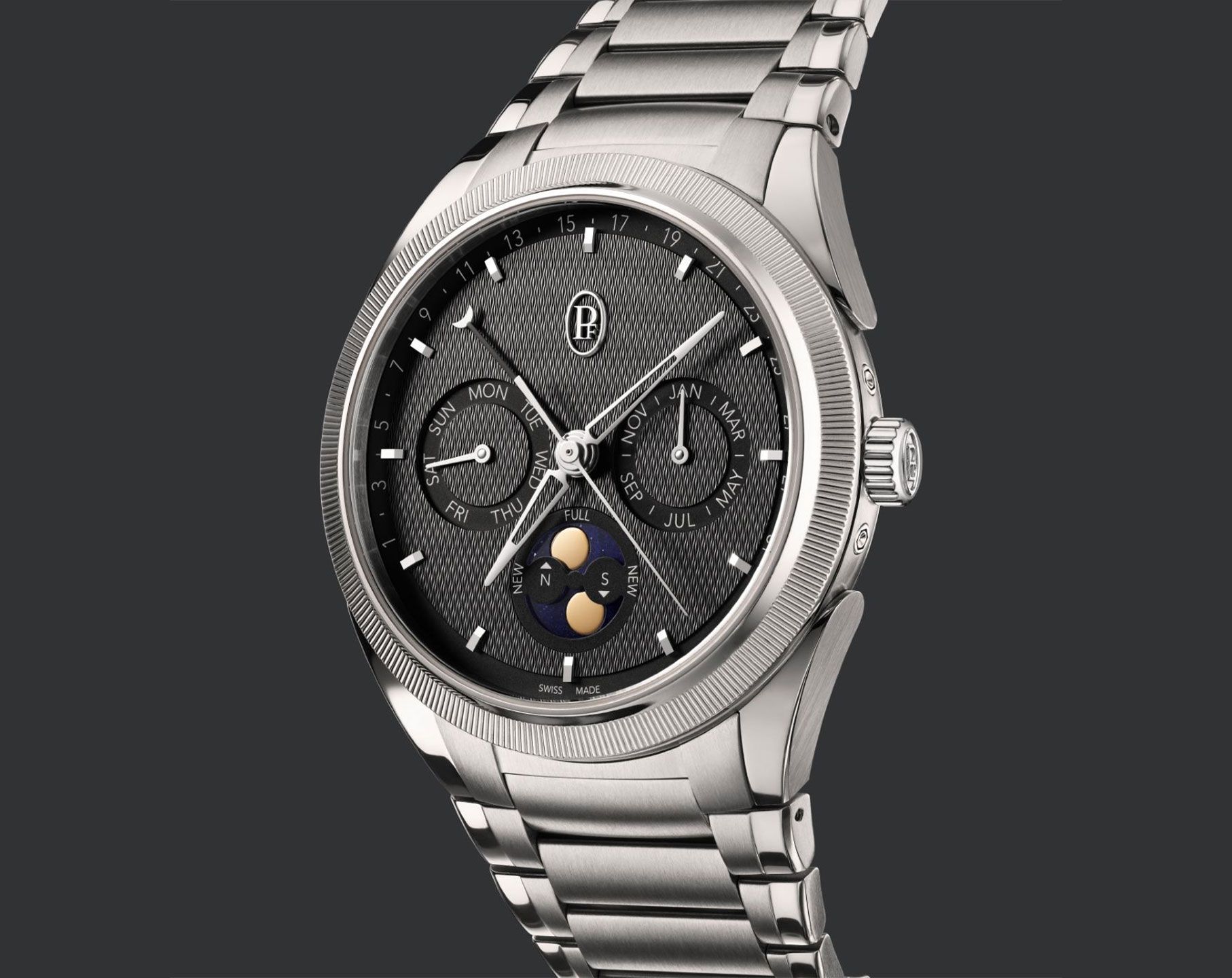 Parmigiani Tonda PF Annual Calendar Grey Dial 42 mm Automatic Watch For Men - 9