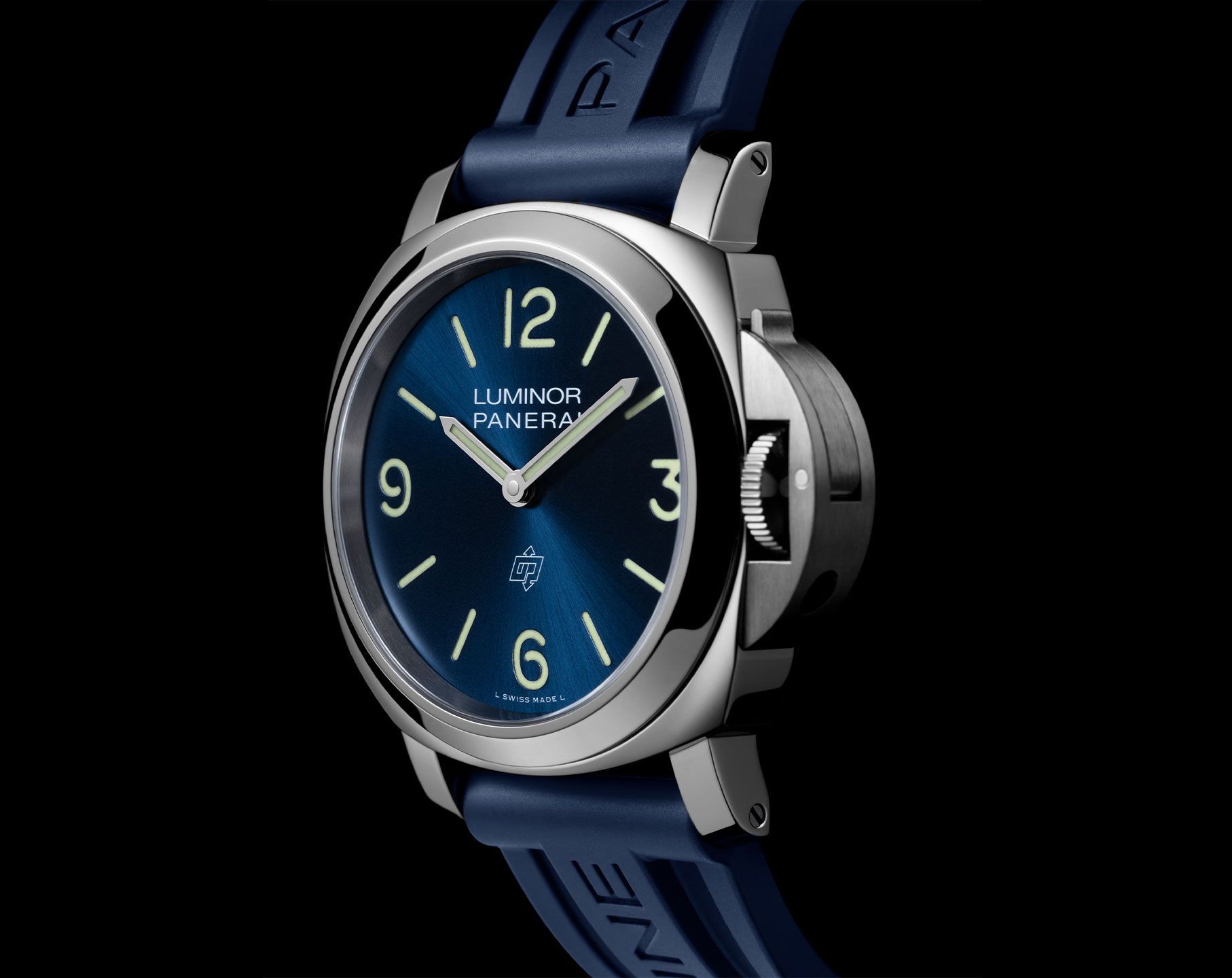 Panerai Luminor  Blue Dial 44 mm Manual Winding Watch For Men - 3