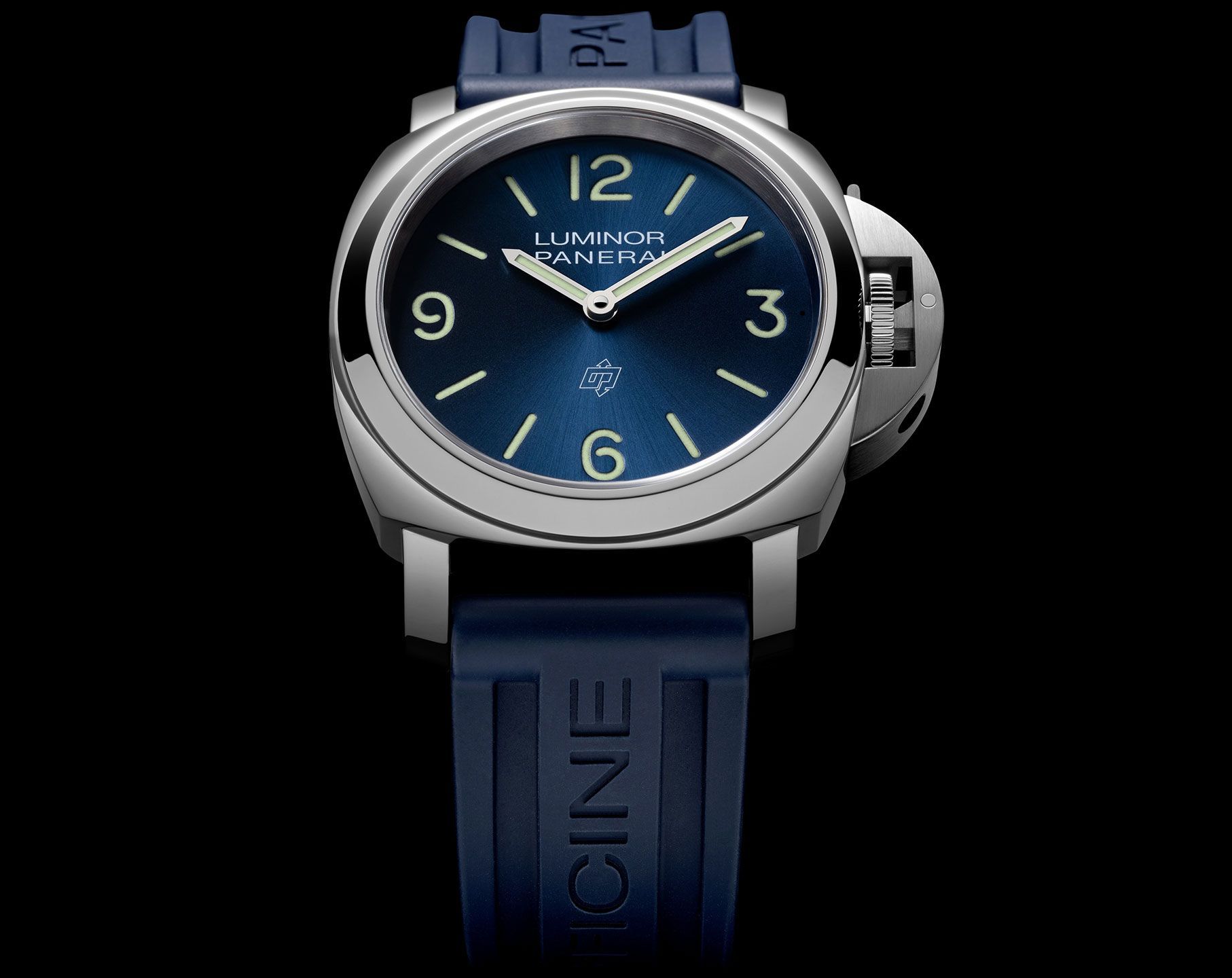 Panerai Luminor  Blue Dial 44 mm Manual Winding Watch For Men - 4