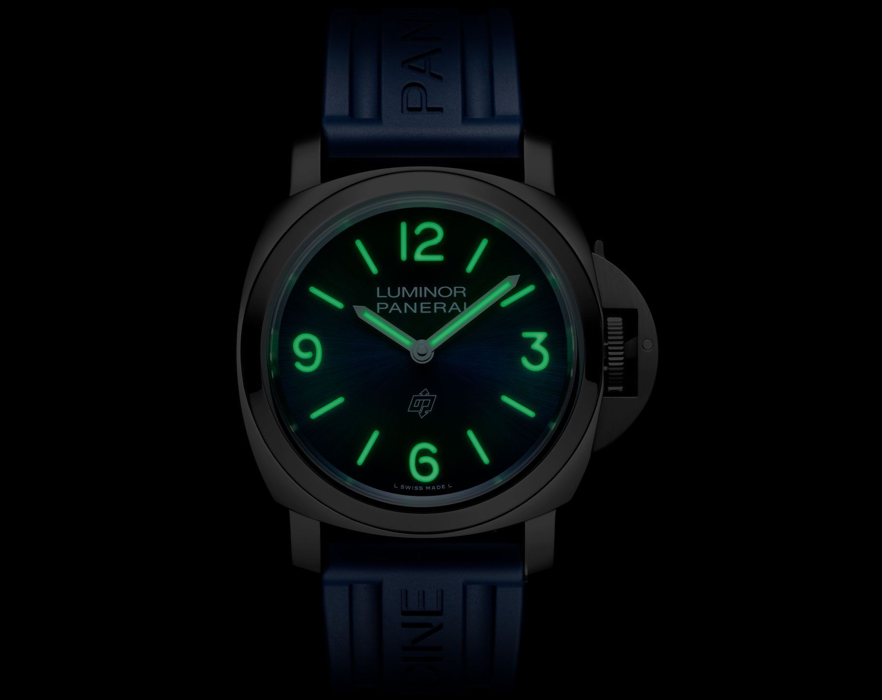 Panerai Luminor  Blue Dial 44 mm Manual Winding Watch For Men - 7