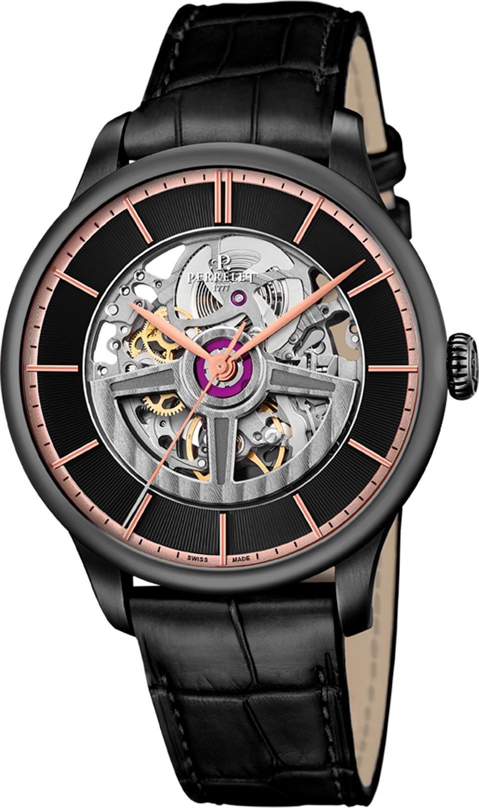 Perrelet Classics First Class Skeleton Dial 42 mm Automatic Watch For Men - 1