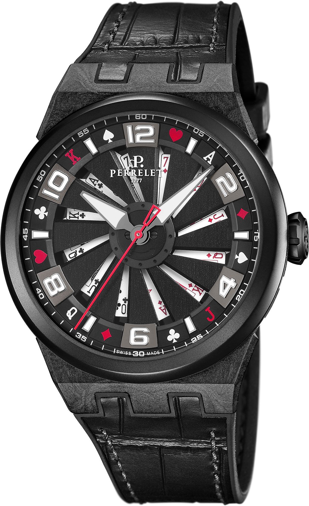 Perrelet Turbine Limited Edition Black Dial 44 mm Automatic Watch For Men - 1