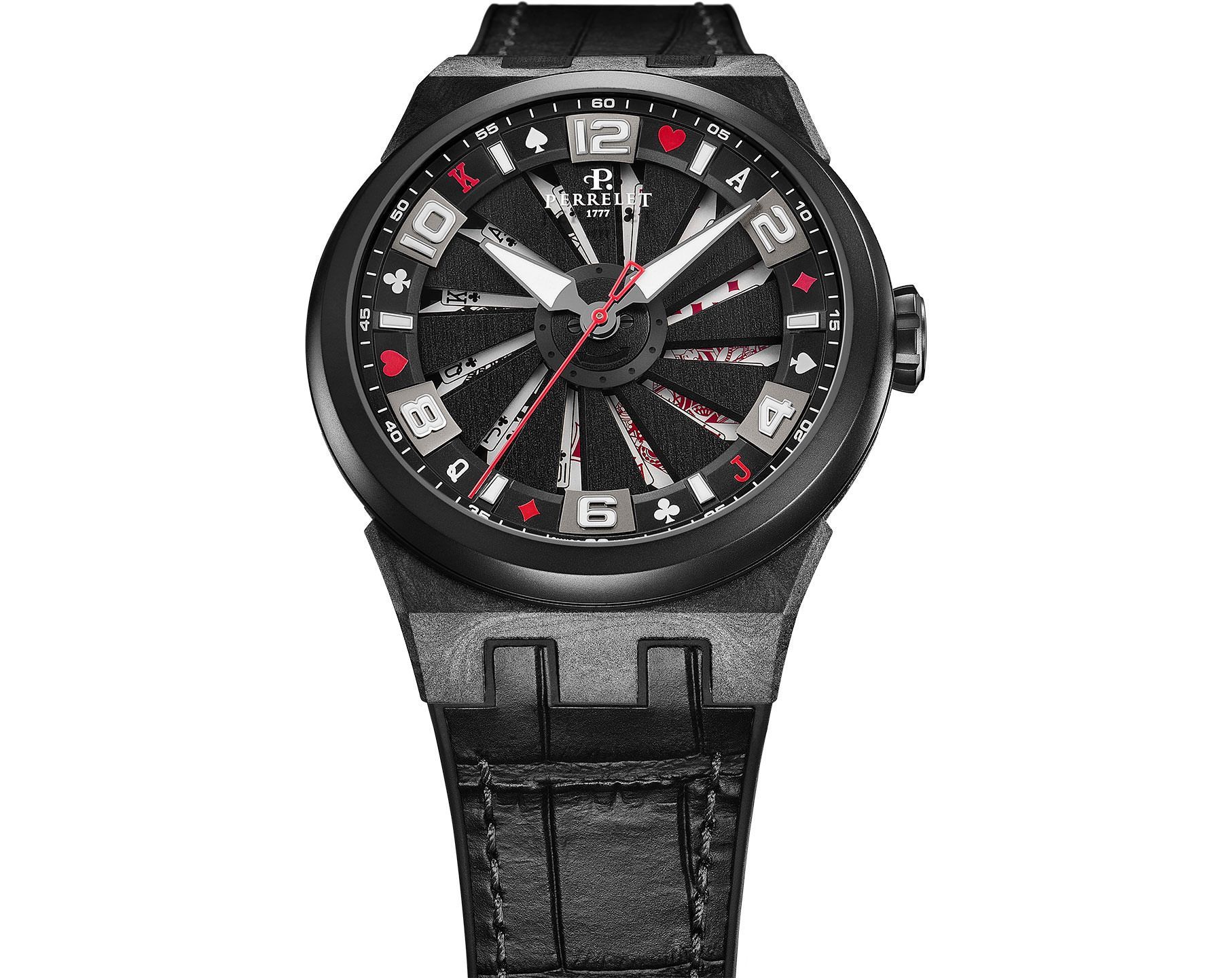 Perrelet Turbine Limited Edition Black Dial 44 mm Automatic Watch For Men - 4