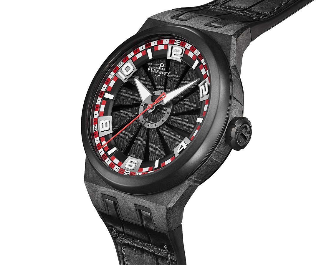 Perrelet Turbine Carbon Black Dial 44 mm Automatic Watch For Men - 2