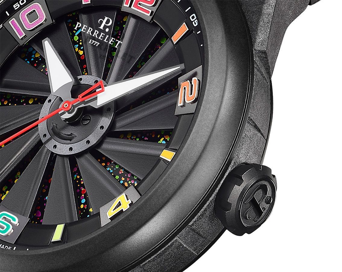 Perrelet Limited Edition 44 mm Watch in Black Dial