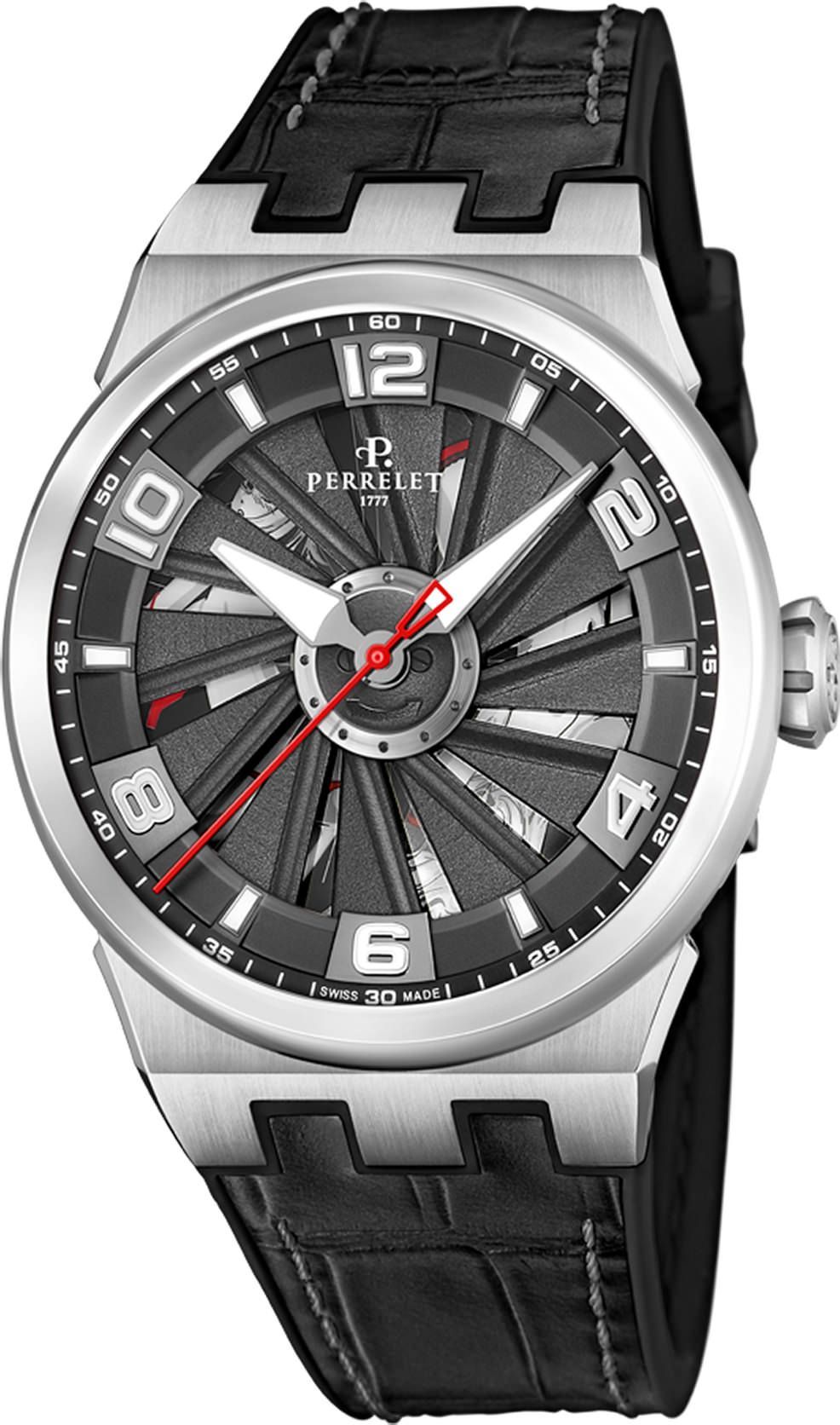 Perrelet Turbine Limited Edition Black Dial 44 mm Automatic Watch For Men - 1