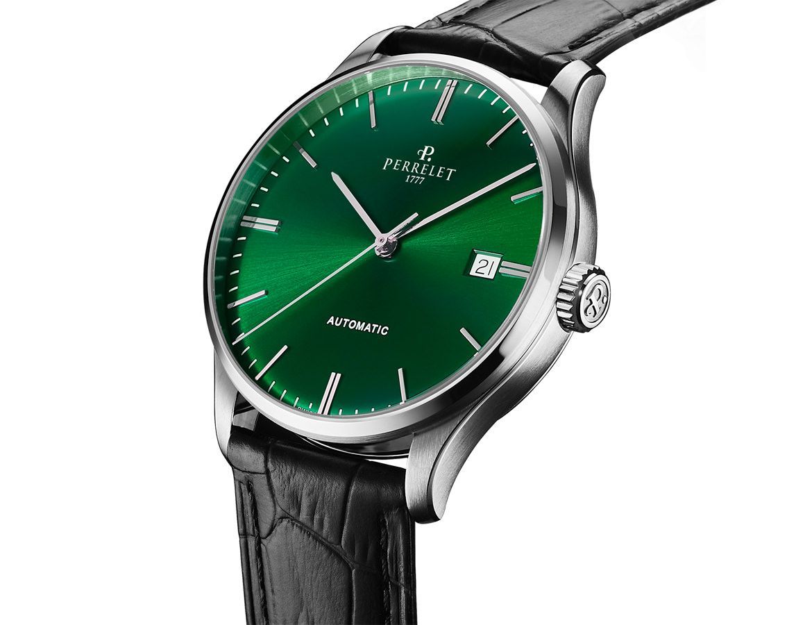 Perrelet Classics Weekend Green Dial 39 mm Automatic Watch For Men - 2