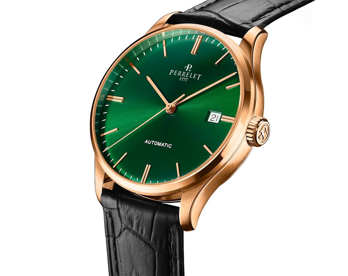 Perrelet Classics Weekend Green Dial 39 mm Automatic Watch For Men - 2